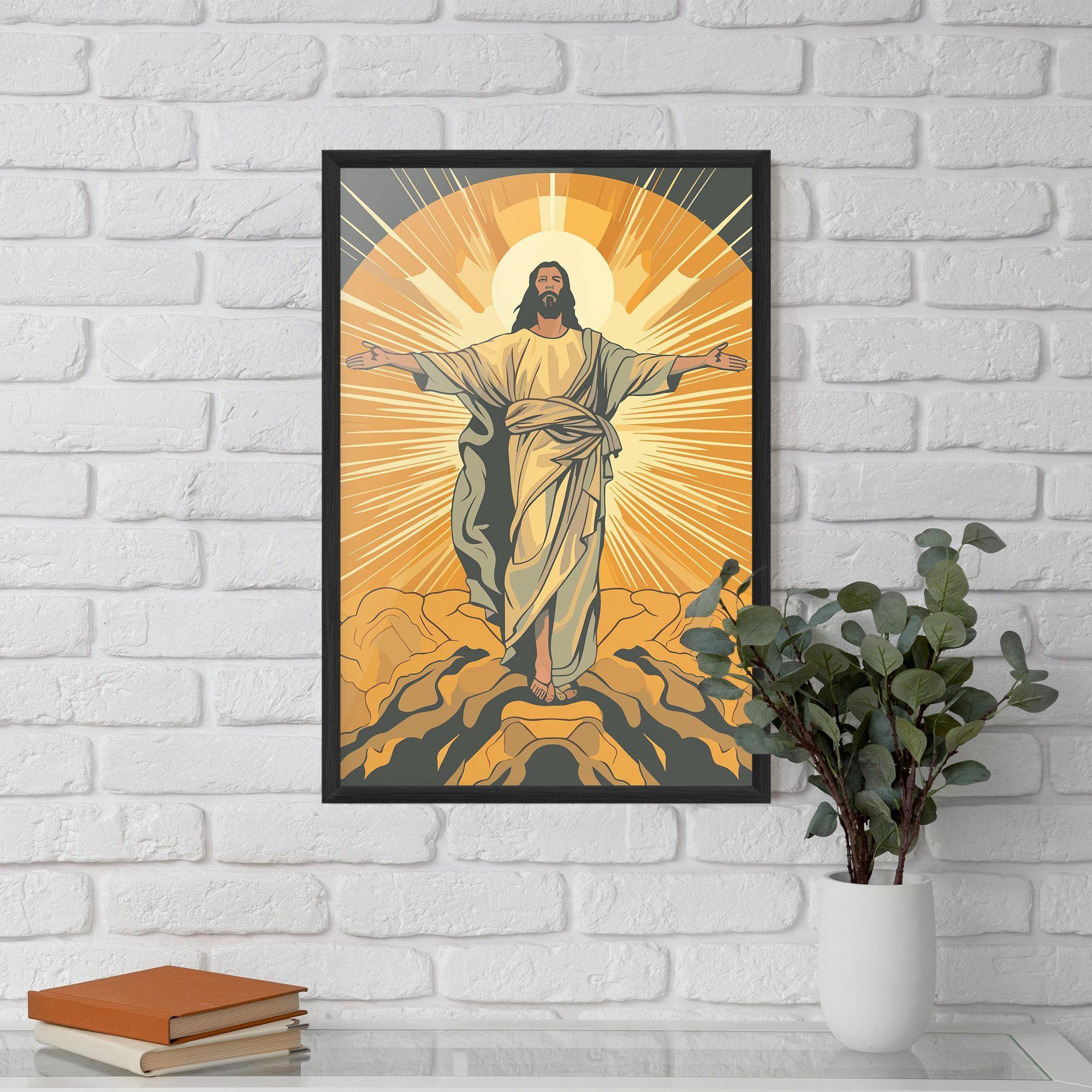 Sunset Jesus mockup 5