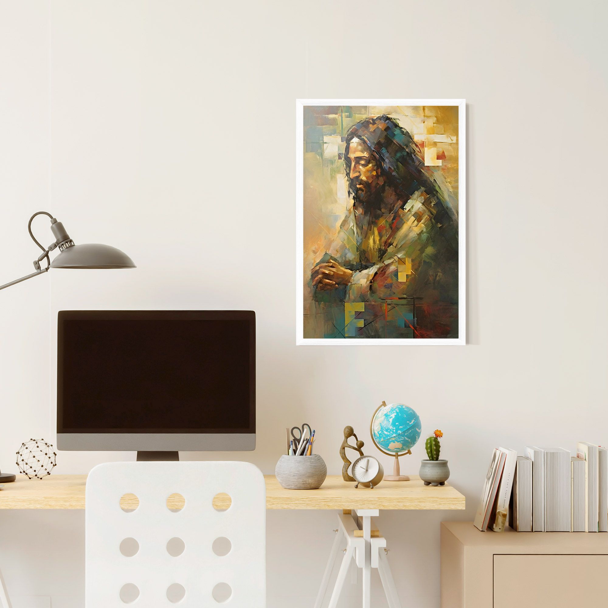 Christ Painting Art mockup 6