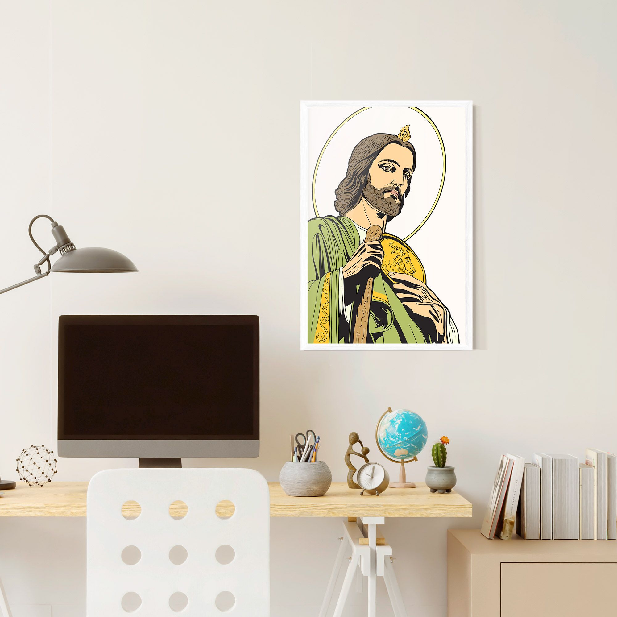 Green Jesus mockup 6