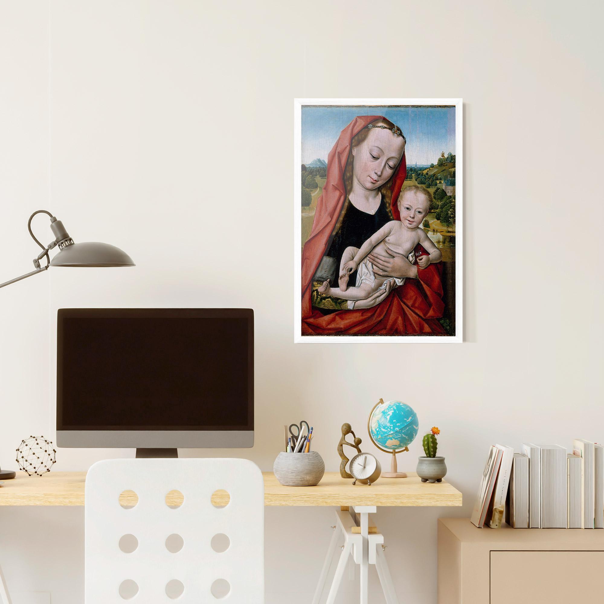 Gerahmte Poster Little Religious Baby mockup 6