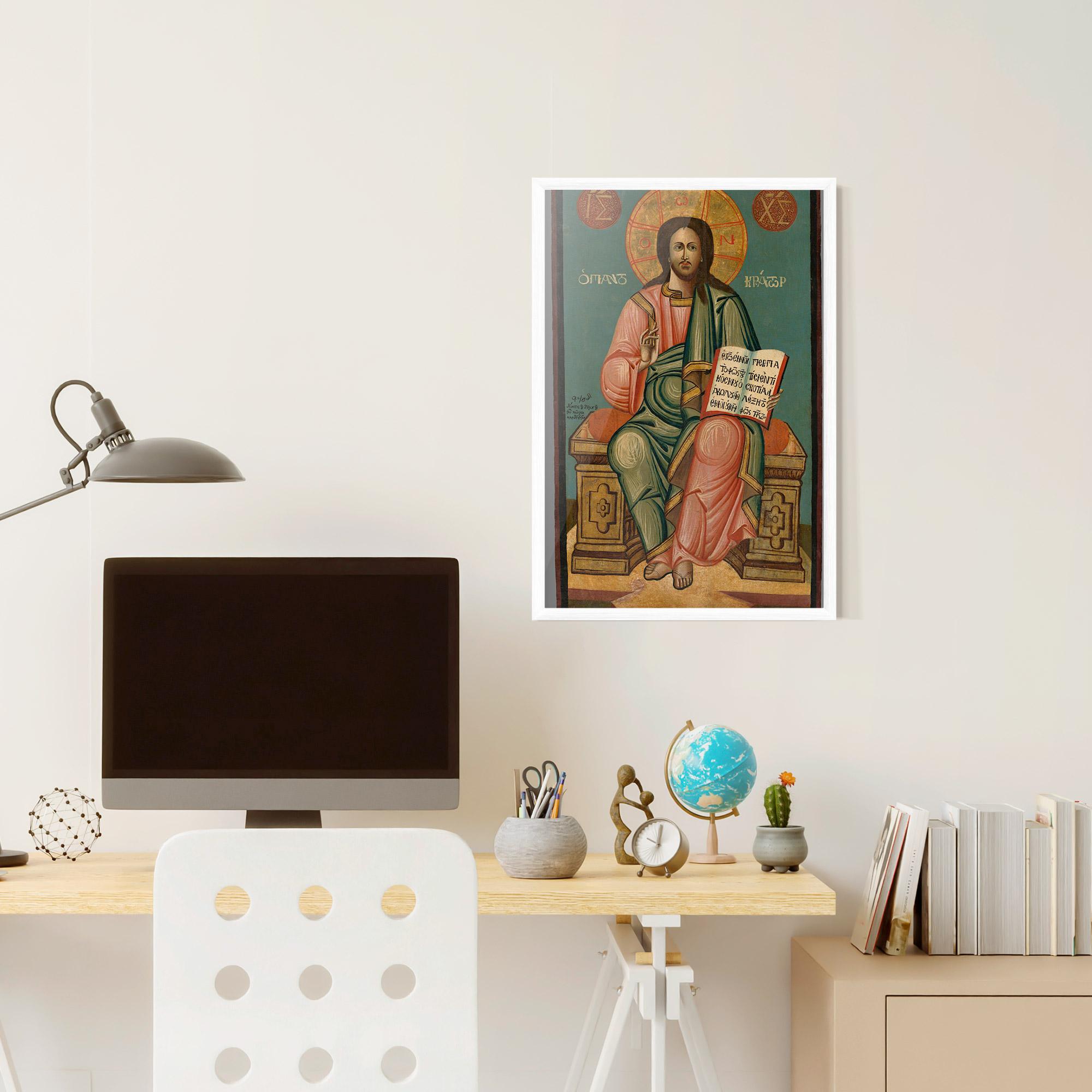 Gerahmte Poster Religious Reading mockup 6