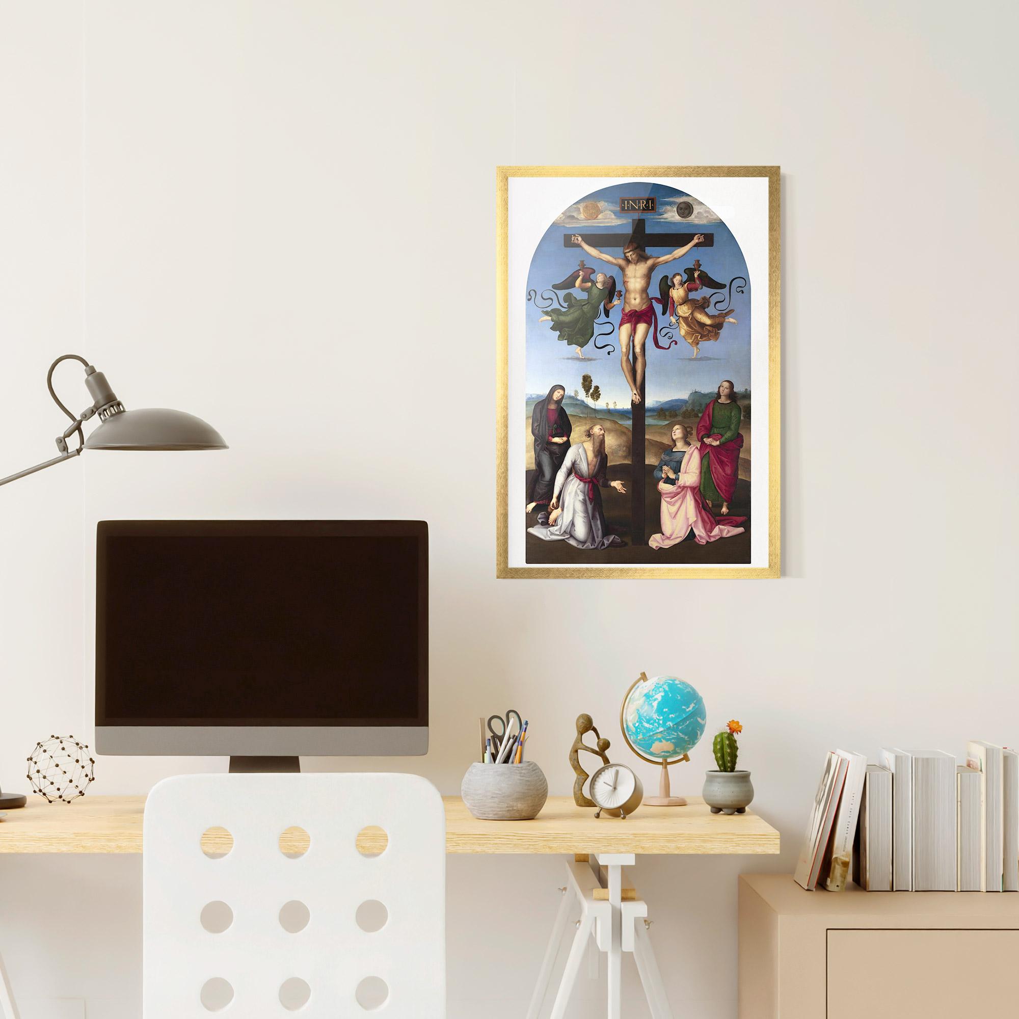 Gerahmte Poster Blue Sky Jesus mockup 6