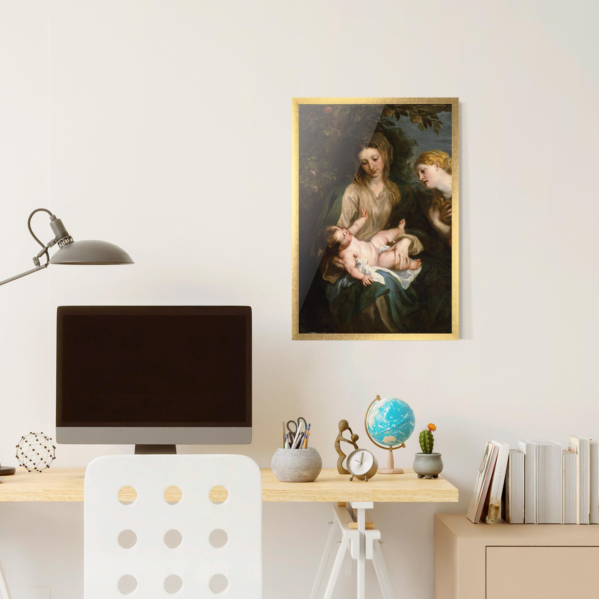 Gerahmte Poster Looking At Baby mockup 6