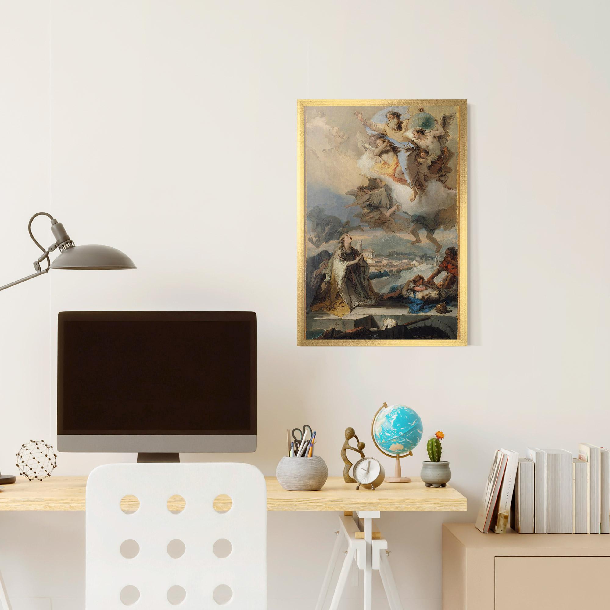 Gerahmte Poster Sky Angel Art mockup 6