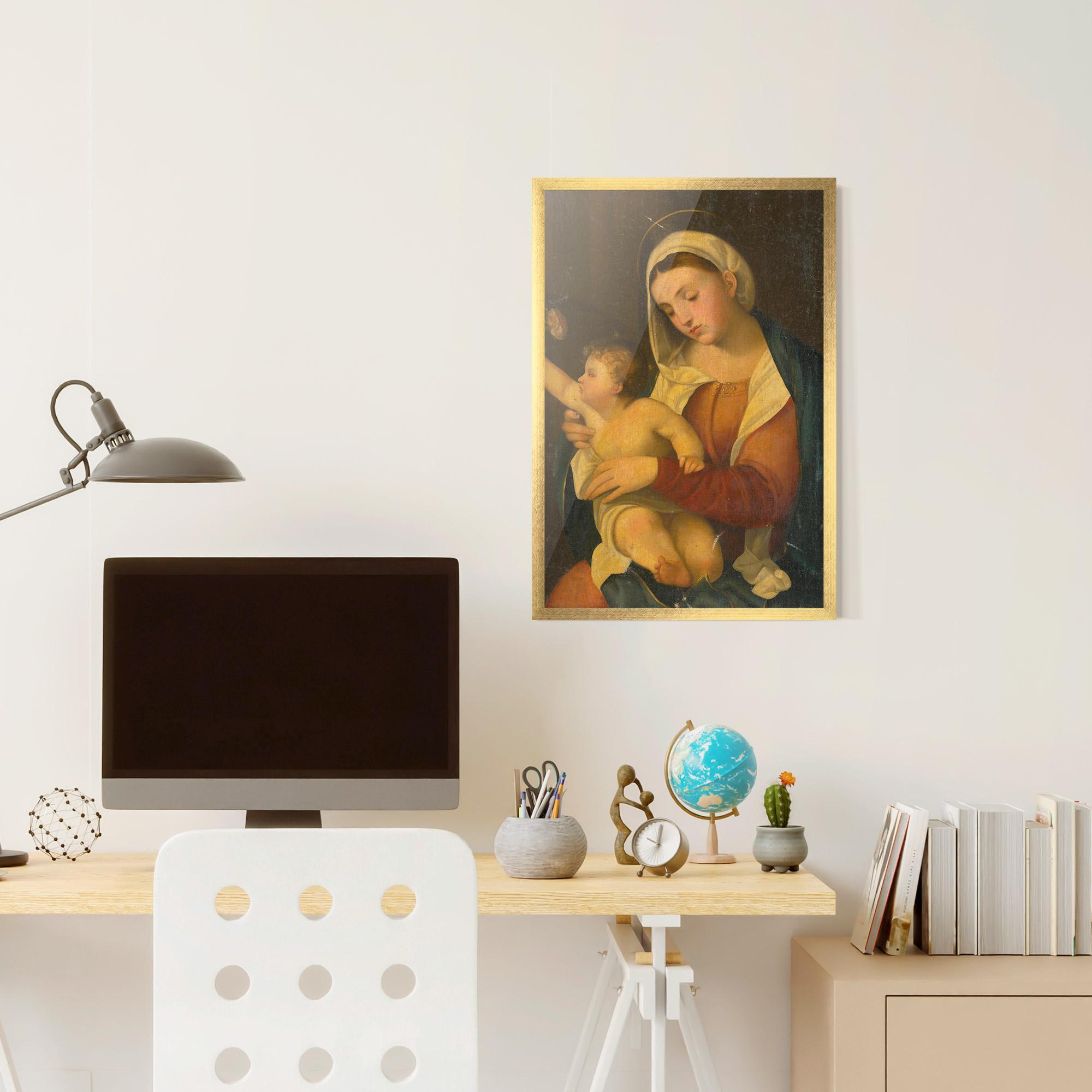 Gerahmte Poster Yellow Light Baby mockup 6