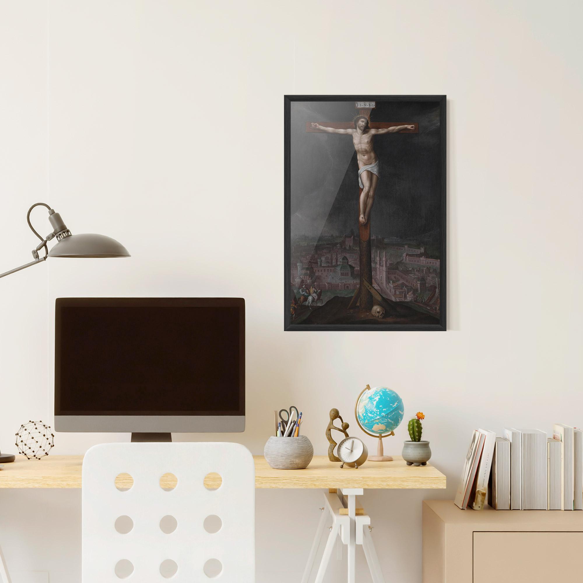 Gerahmte Poster Dark Cloud Jesus mockup 6