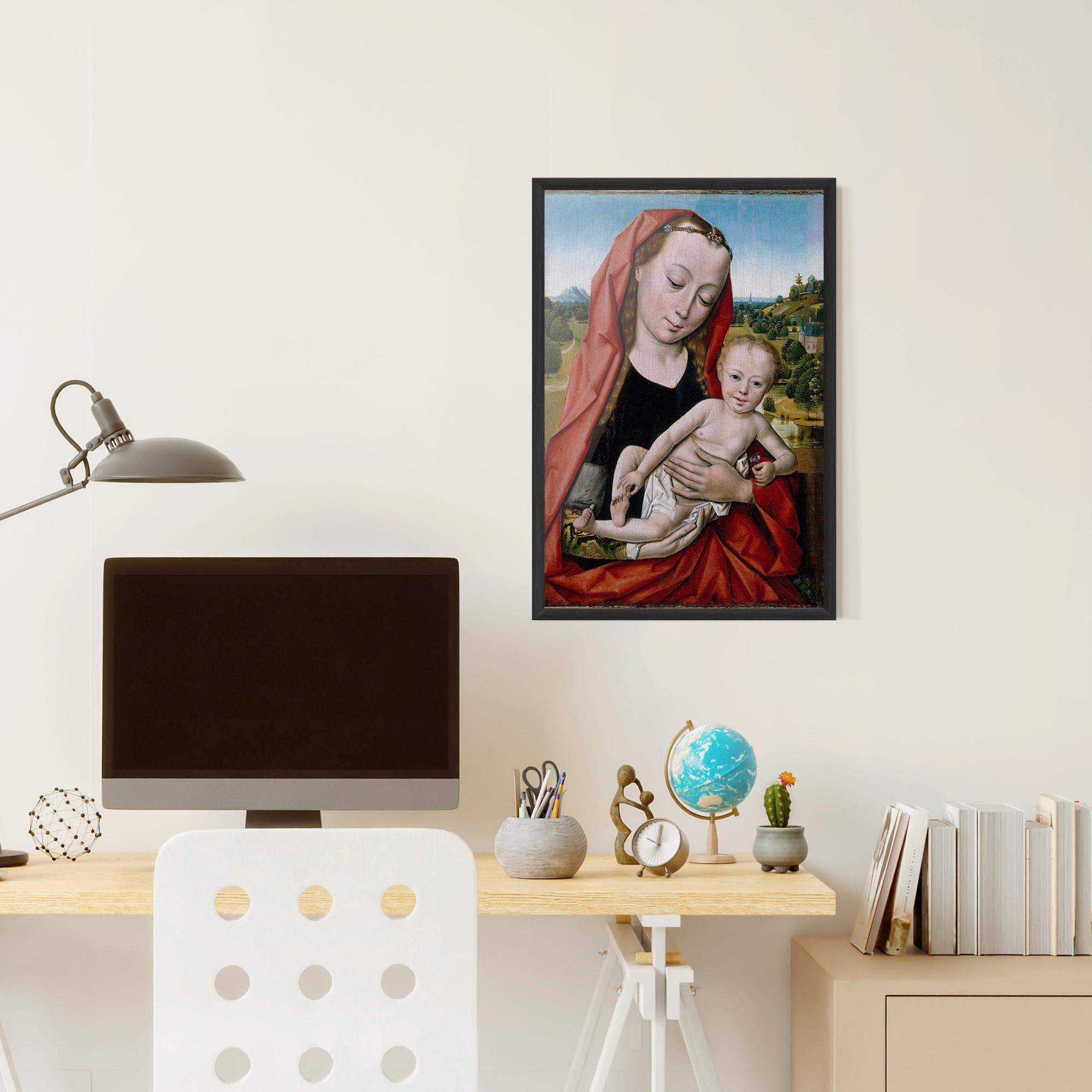 Gerahmte Poster Little Religious Baby mockup 6