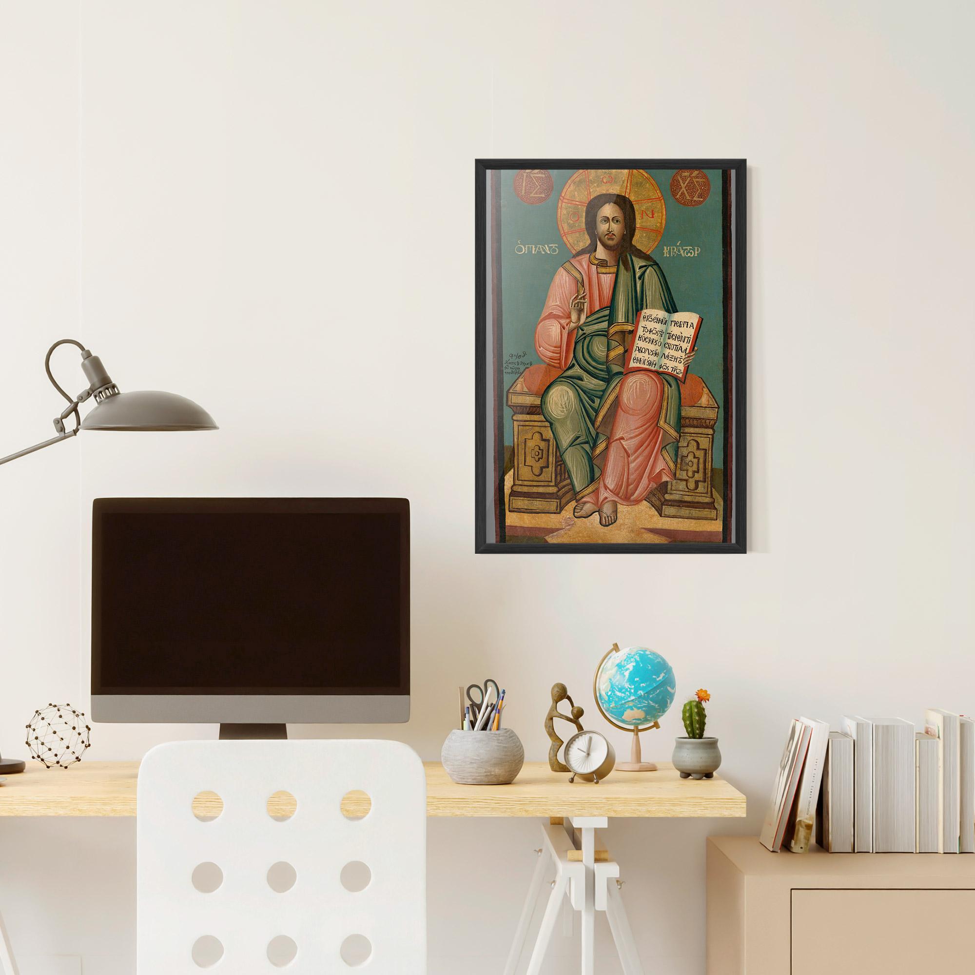 Gerahmte Poster Religious Reading mockup 6