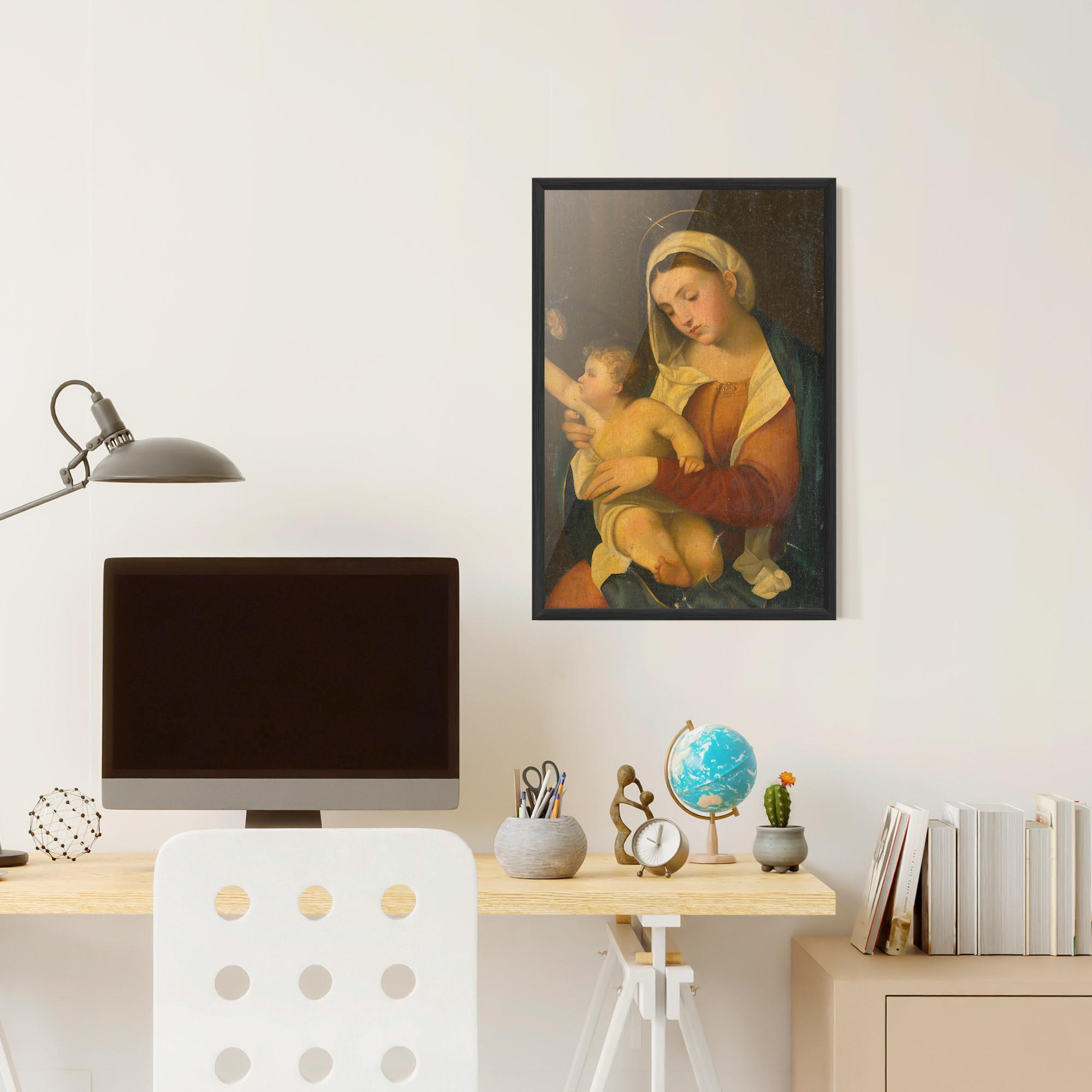 Gerahmte Poster Yellow Light Baby mockup 6