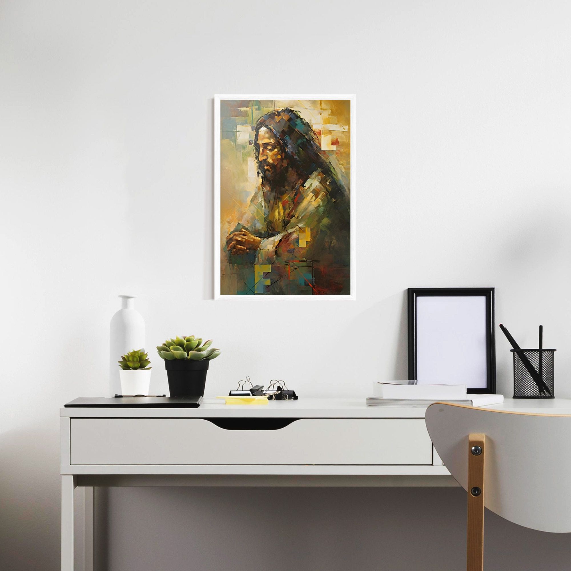 Christ Painting Art mockup 7