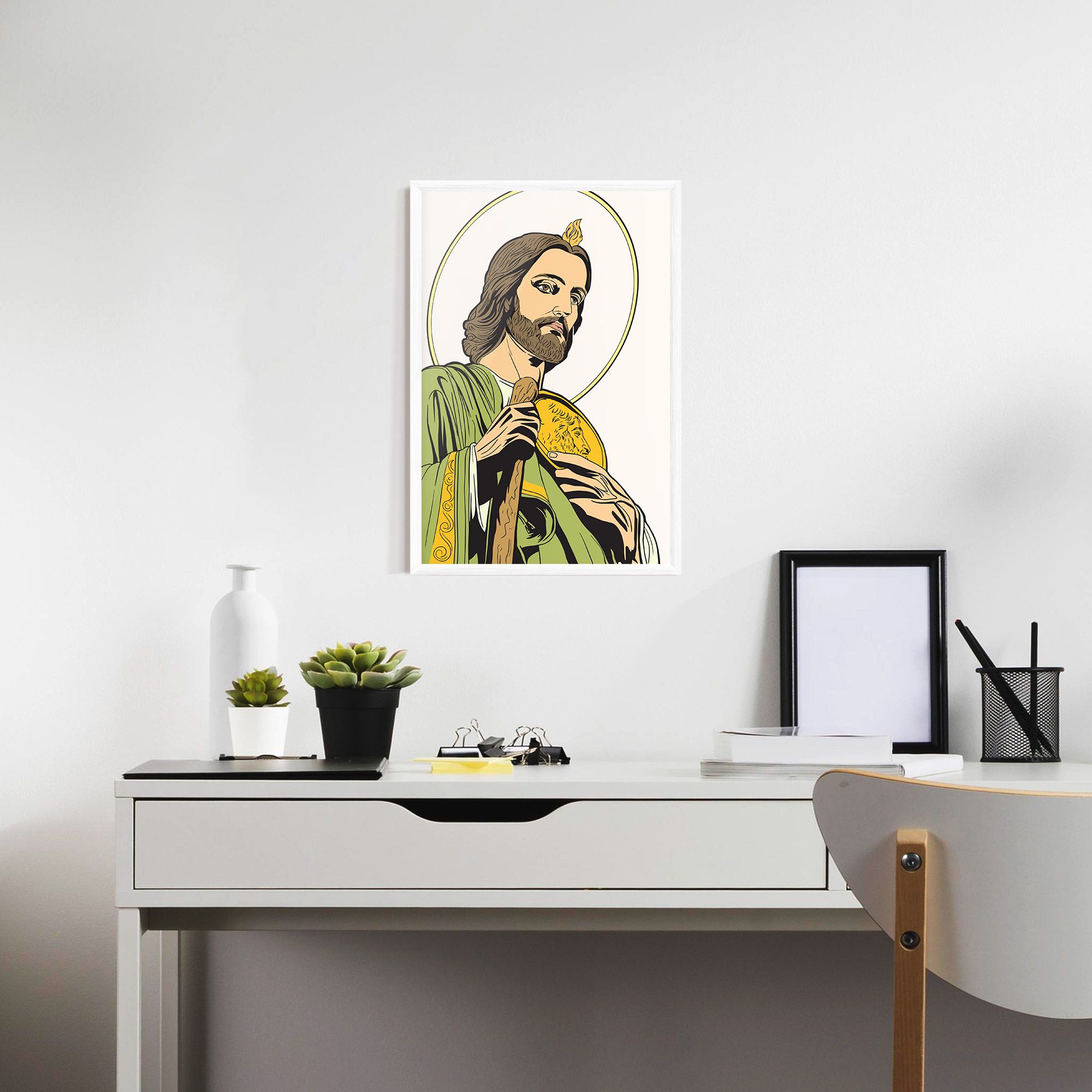 Green Jesus mockup 7