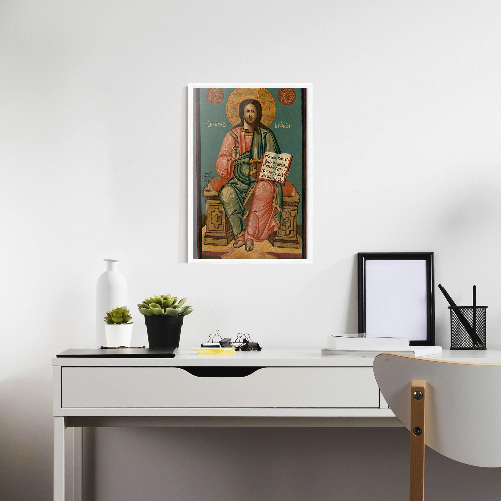 Gerahmte Poster Religious Reading mockup 7