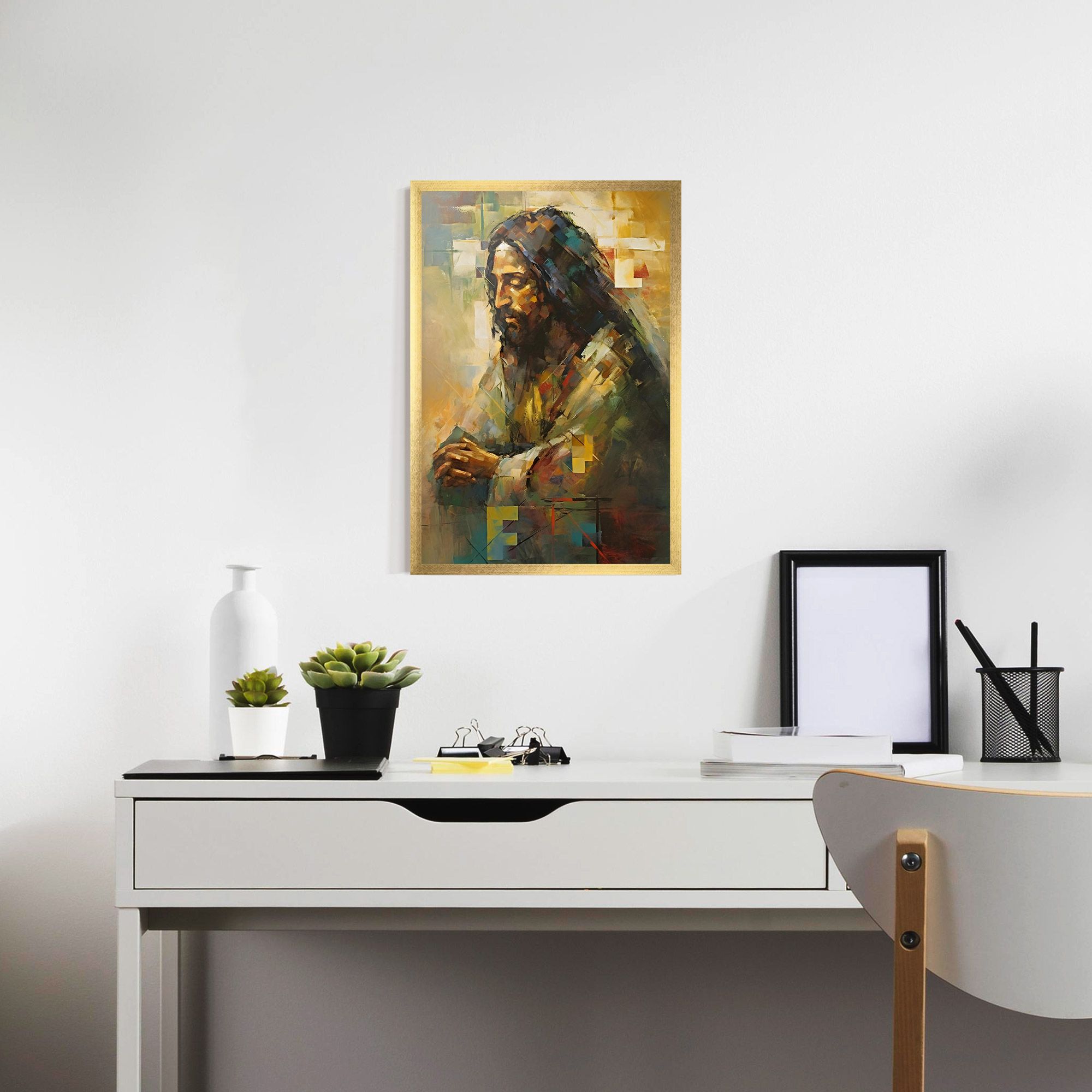 Christ Painting Art mockup 7