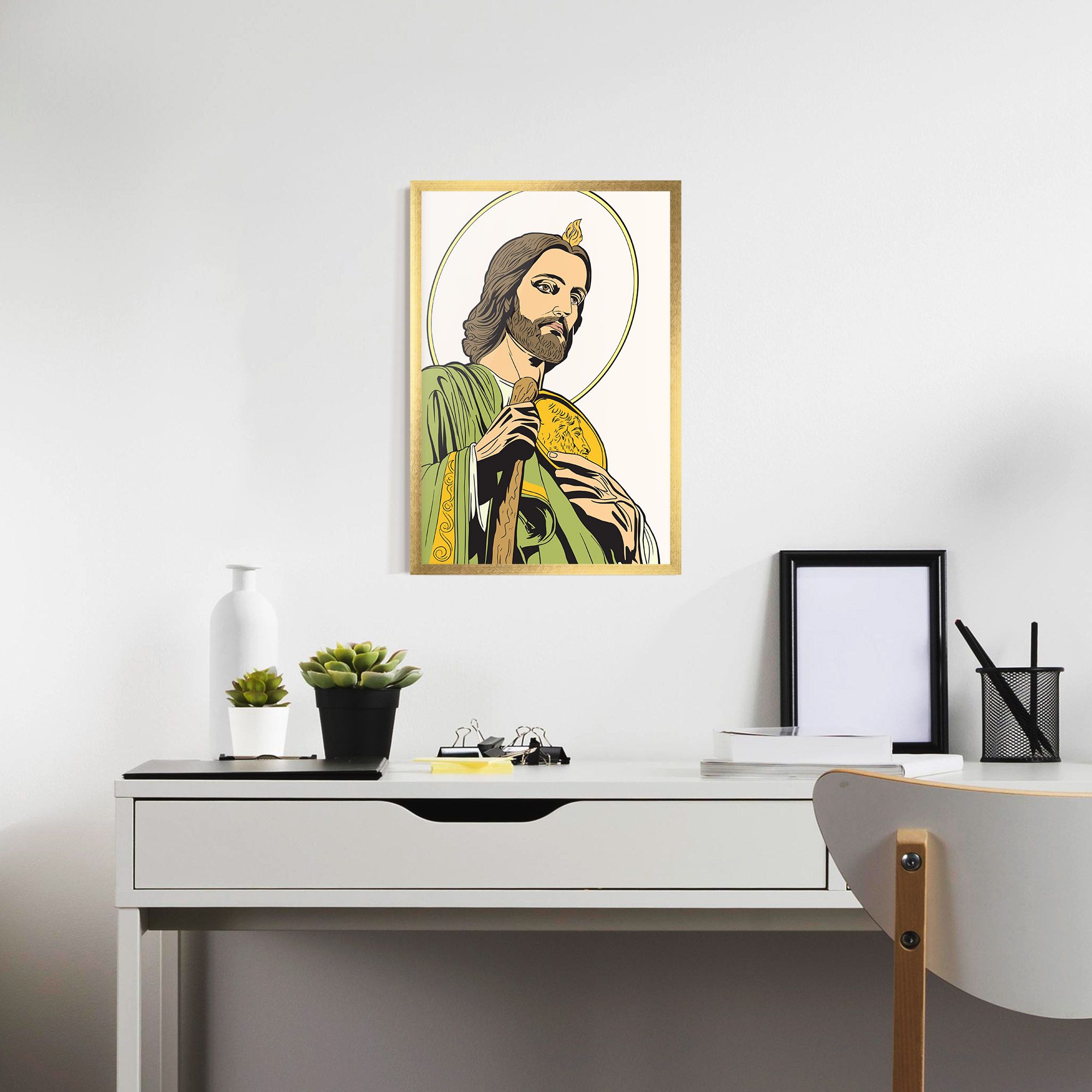Green Jesus mockup 7