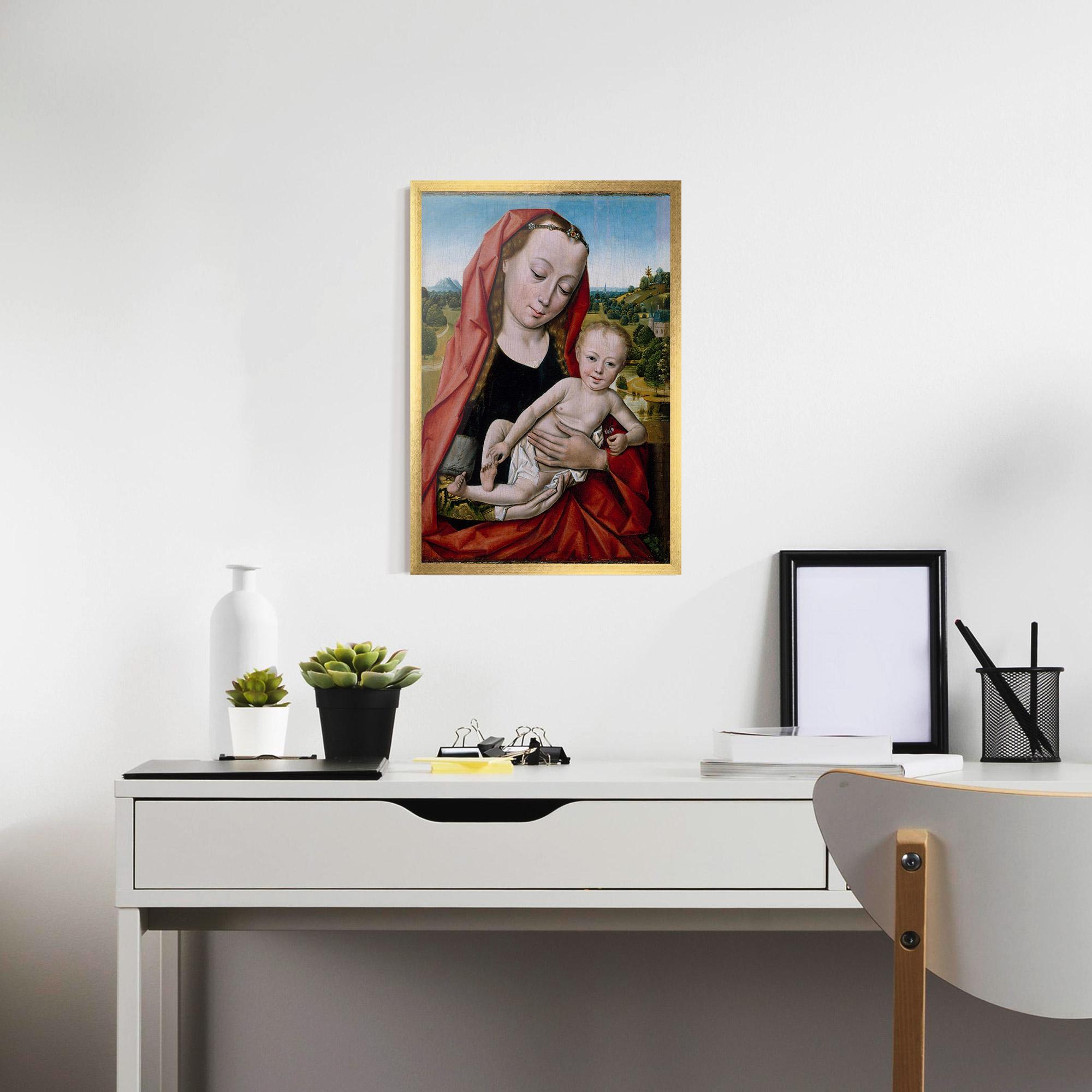 Gerahmte Poster Little Religious Baby mockup 7