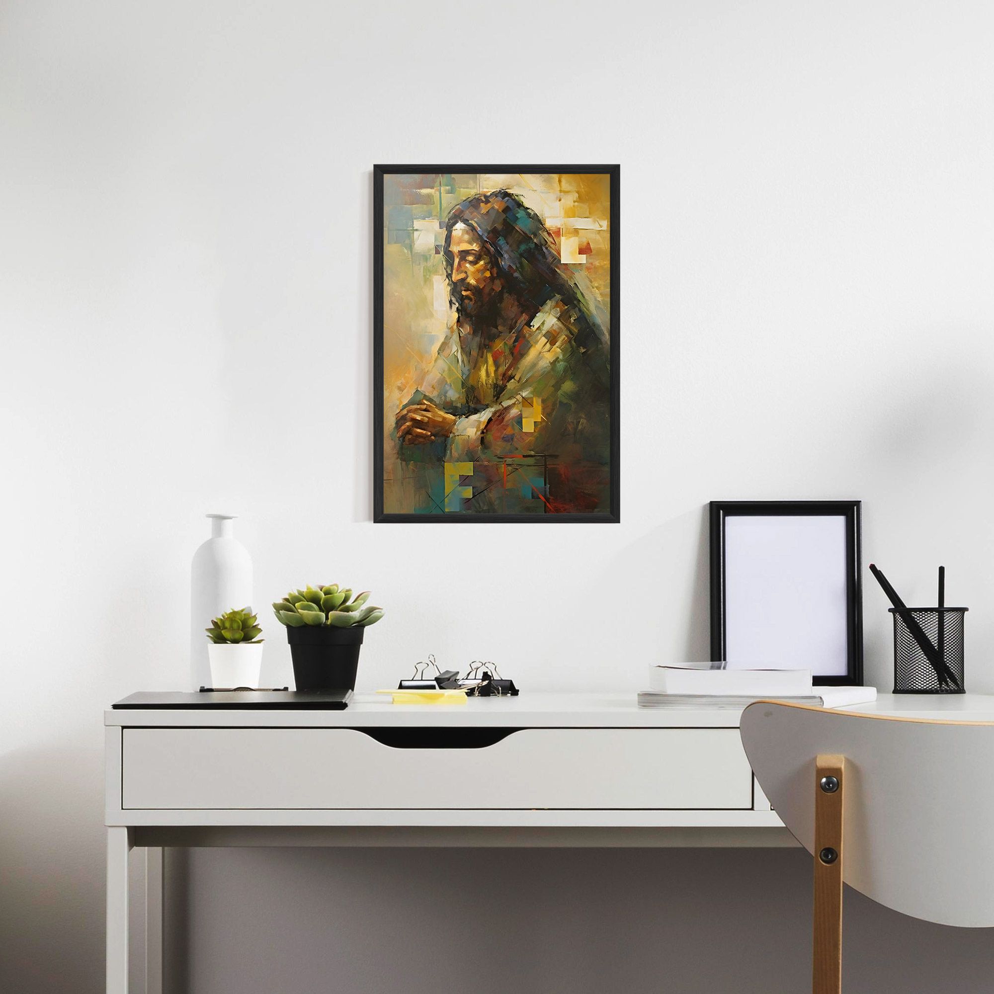 Christ Painting Art mockup 7