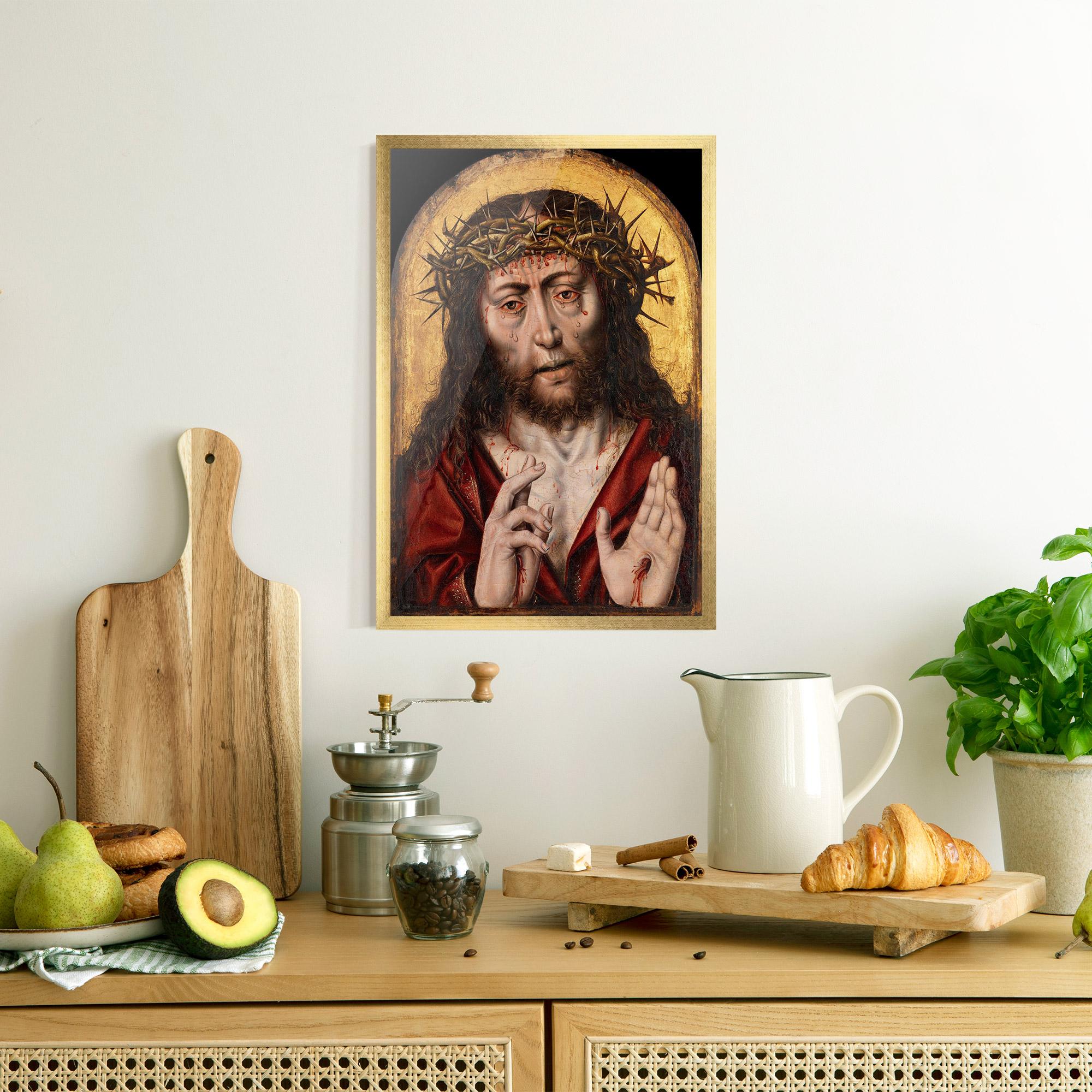 Gerahmte Poster Blood Hand Jesus mockup 8