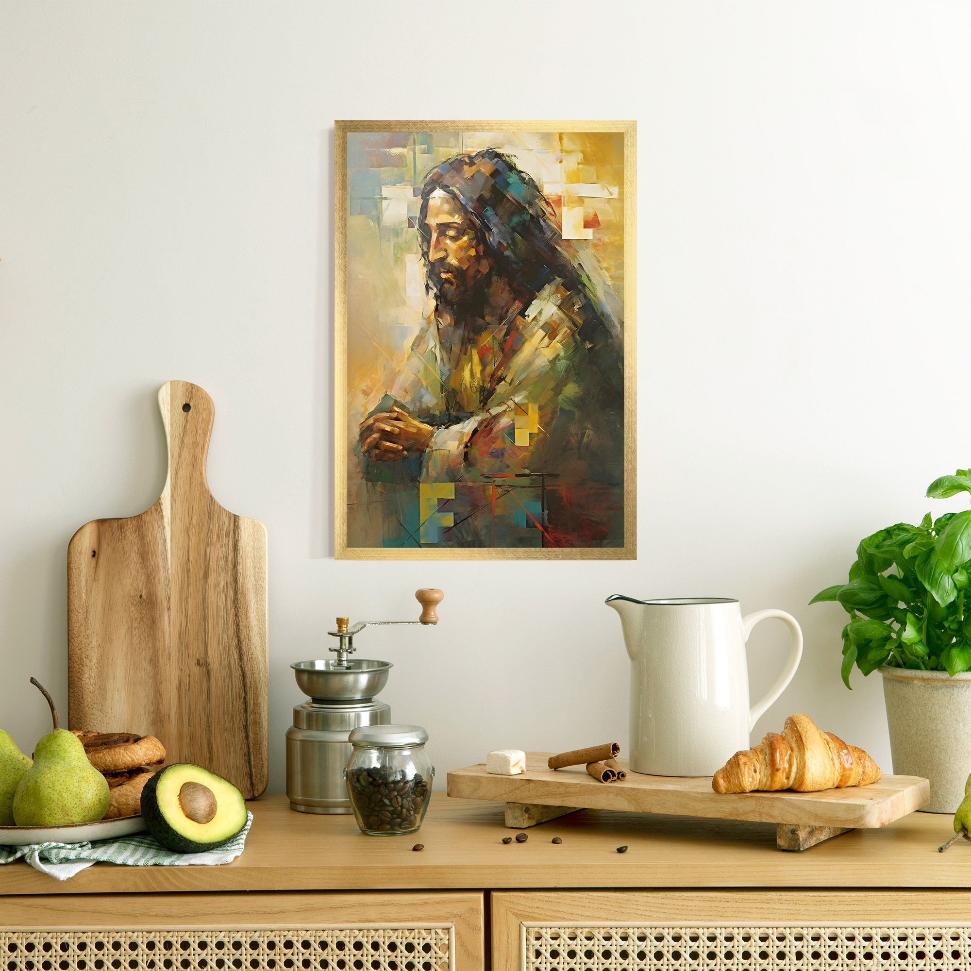 Christ Painting Art mockup 8