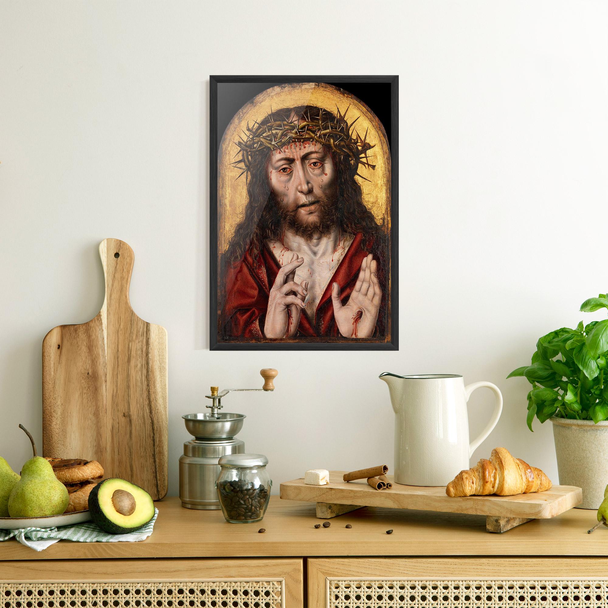Gerahmte Poster Blood Hand Jesus mockup 8