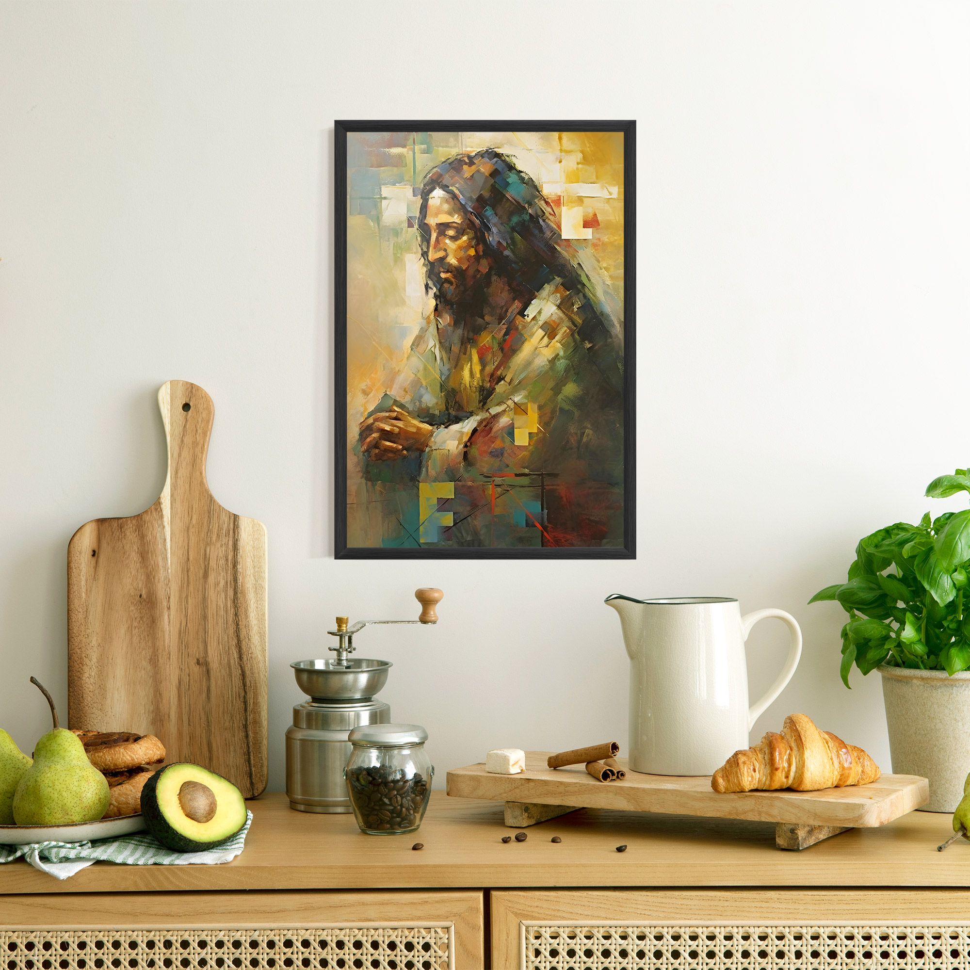 Christ Painting Art mockup 8