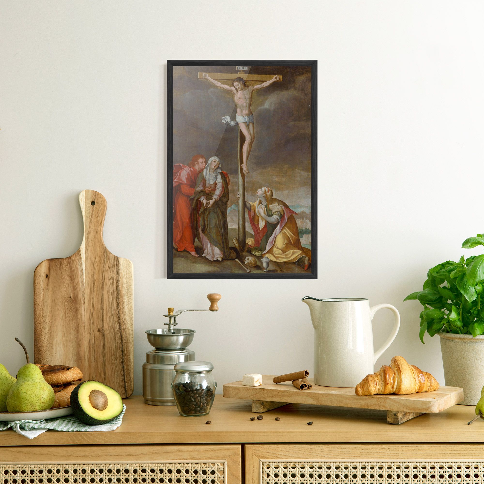 Gerahmte Poster Old Cross Jesus mockup 8