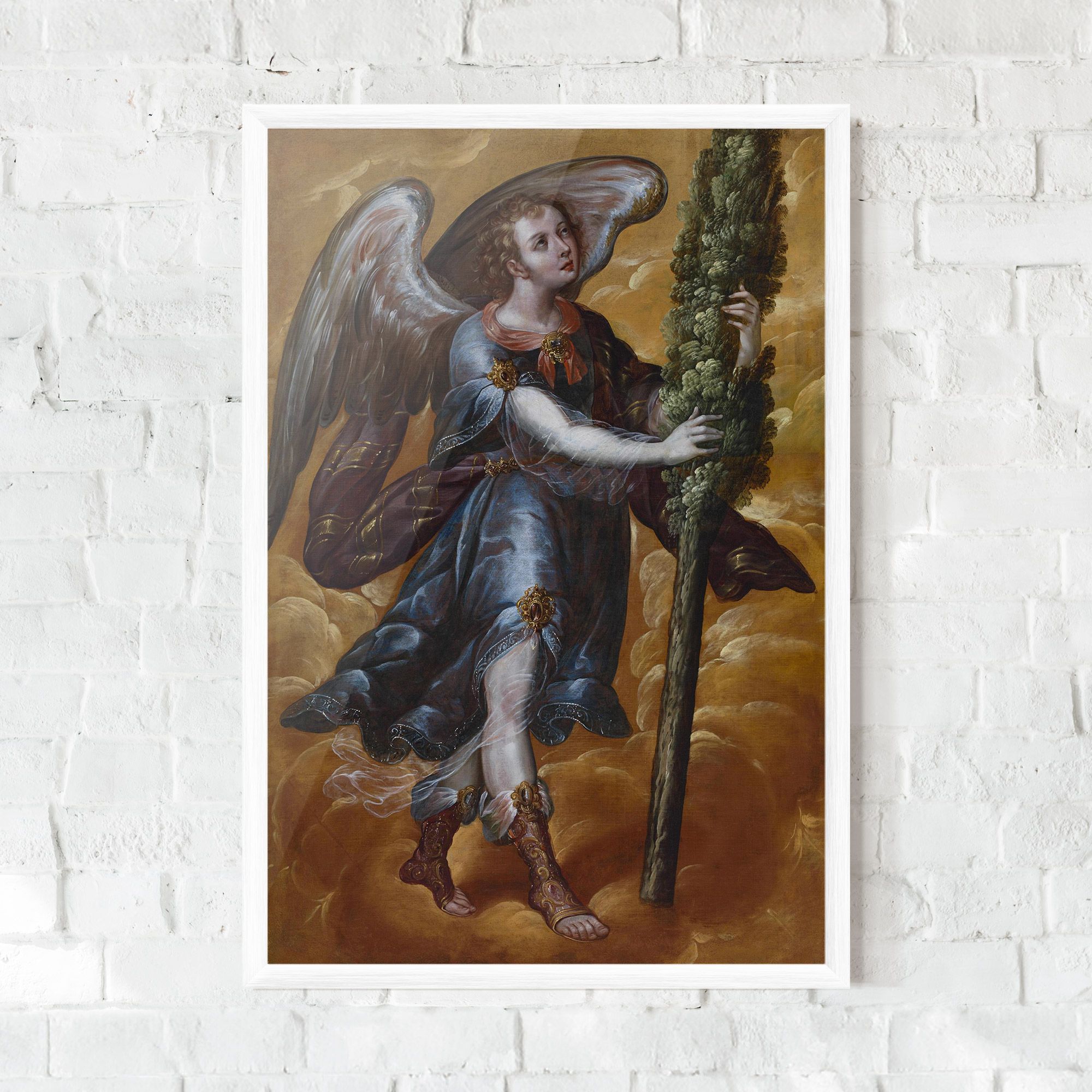 Angel Holding A Tree mockup 0