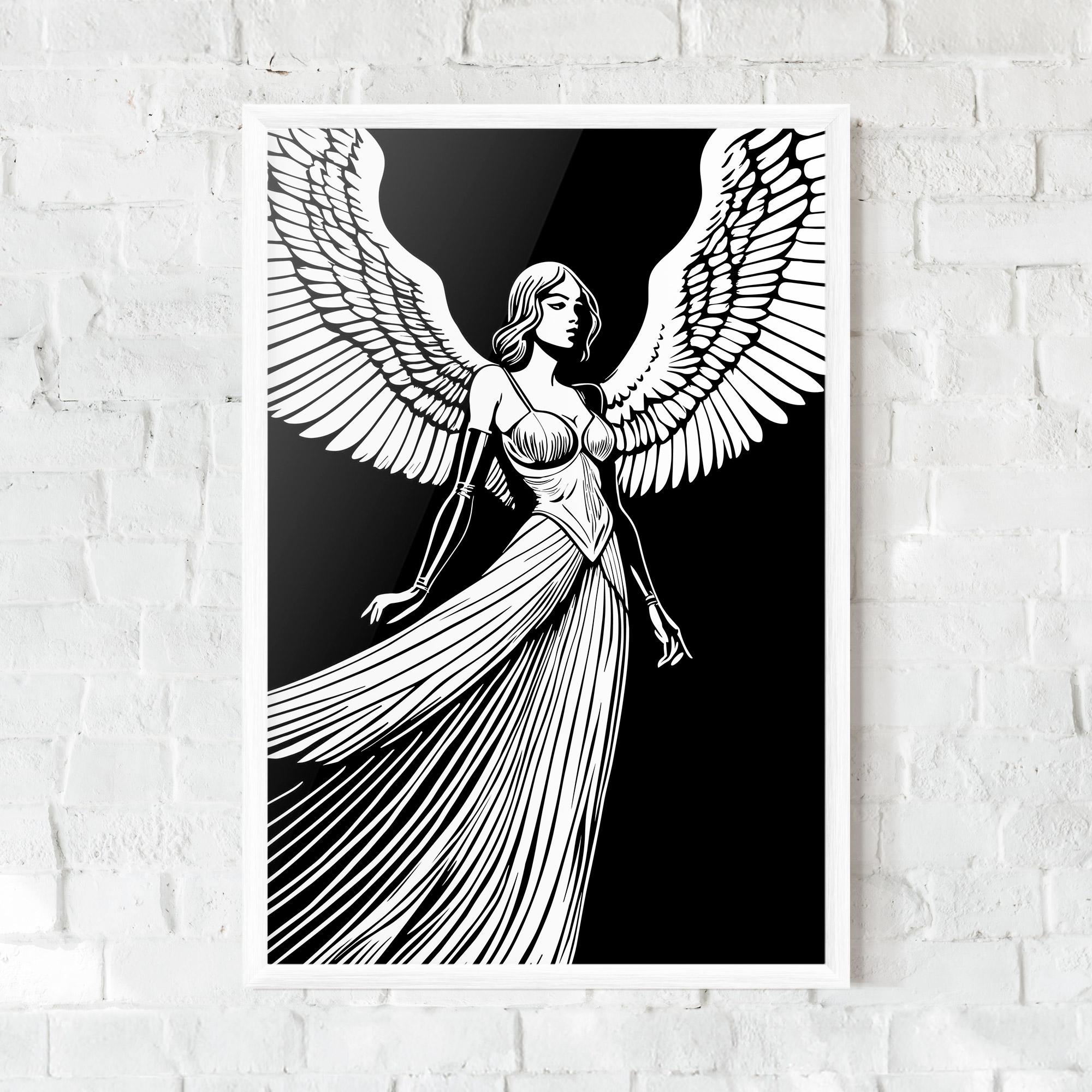 Gerahmte Poster Pretty Angel mockup 0