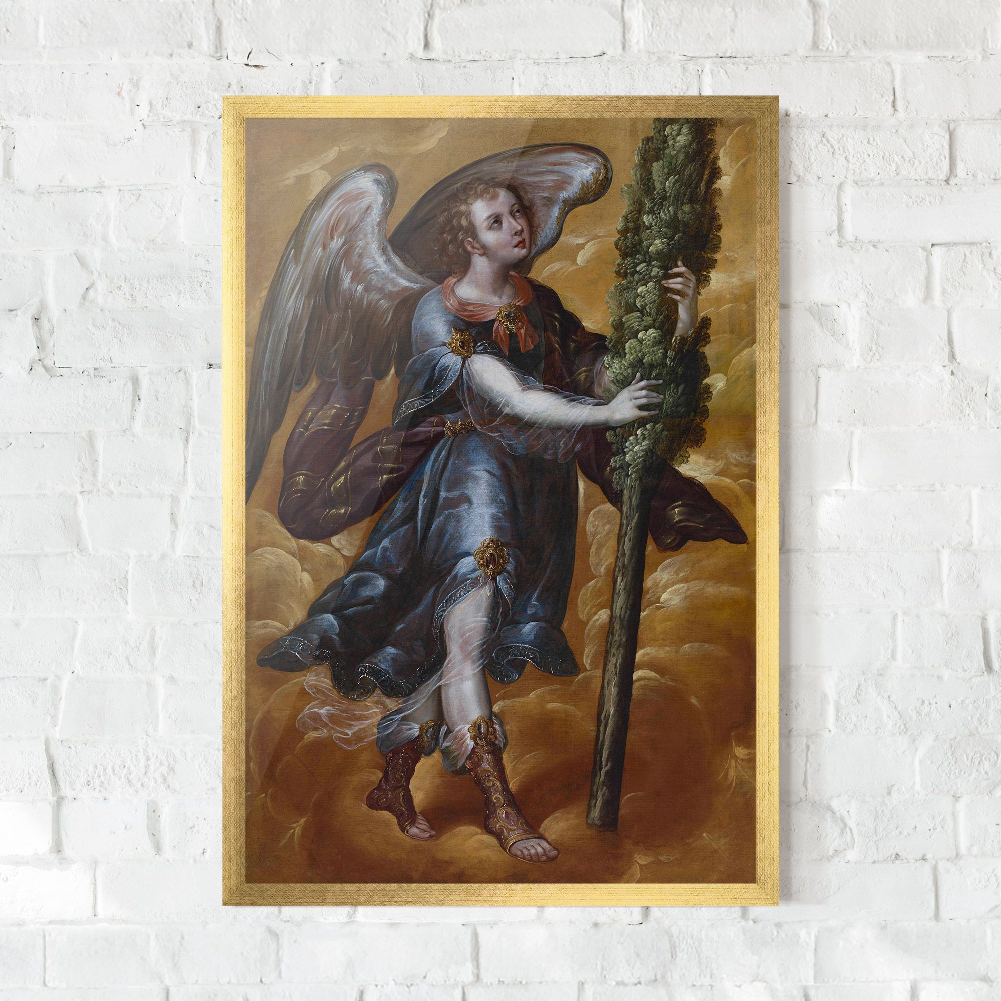 Angel Holding A Tree mockup 0
