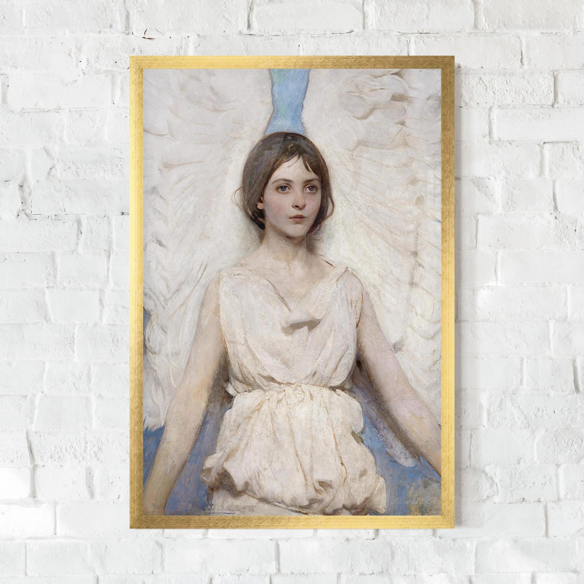 Gerahmte Poster Pretty Angel Painting mockup 0