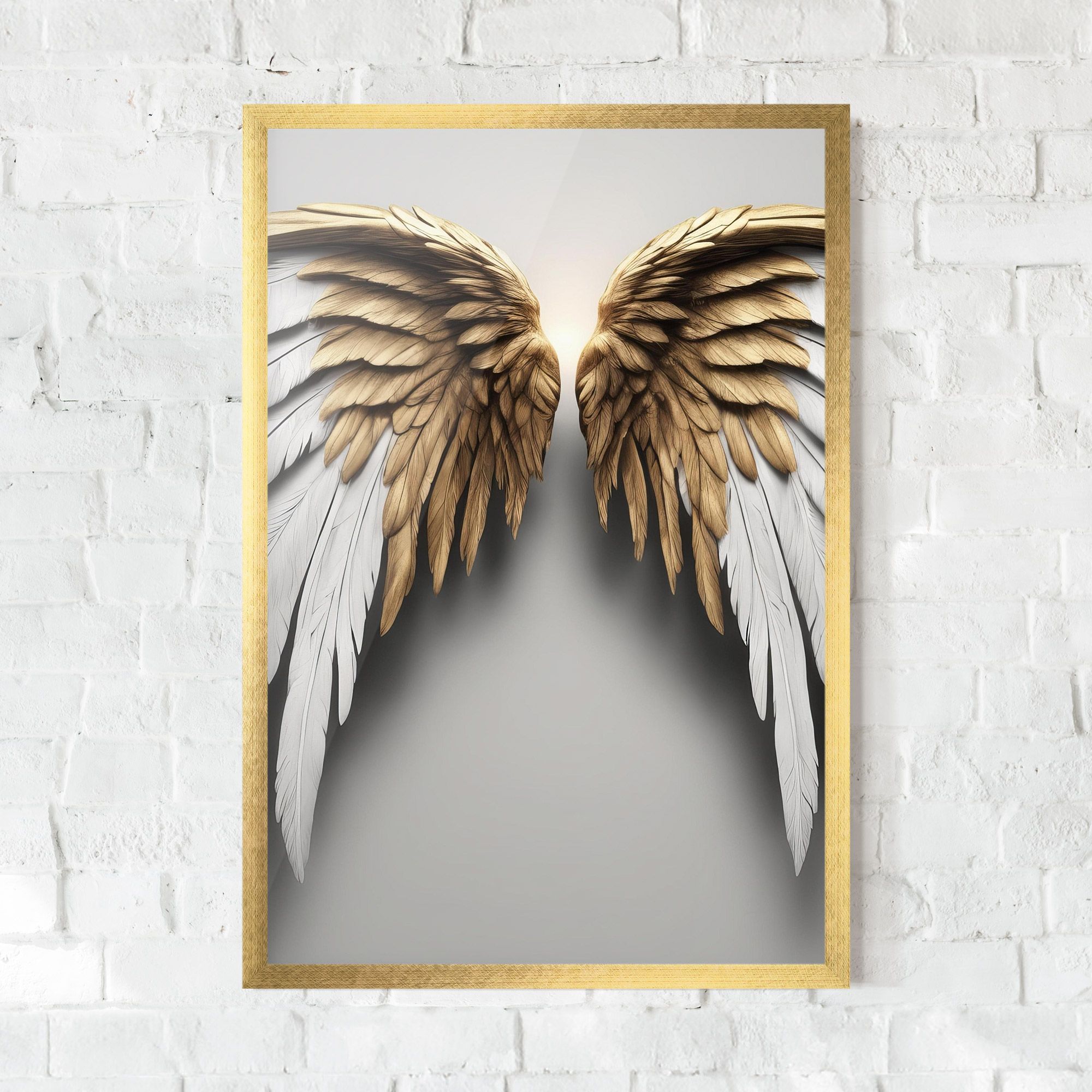 Realistic Angel Wings mockup 0