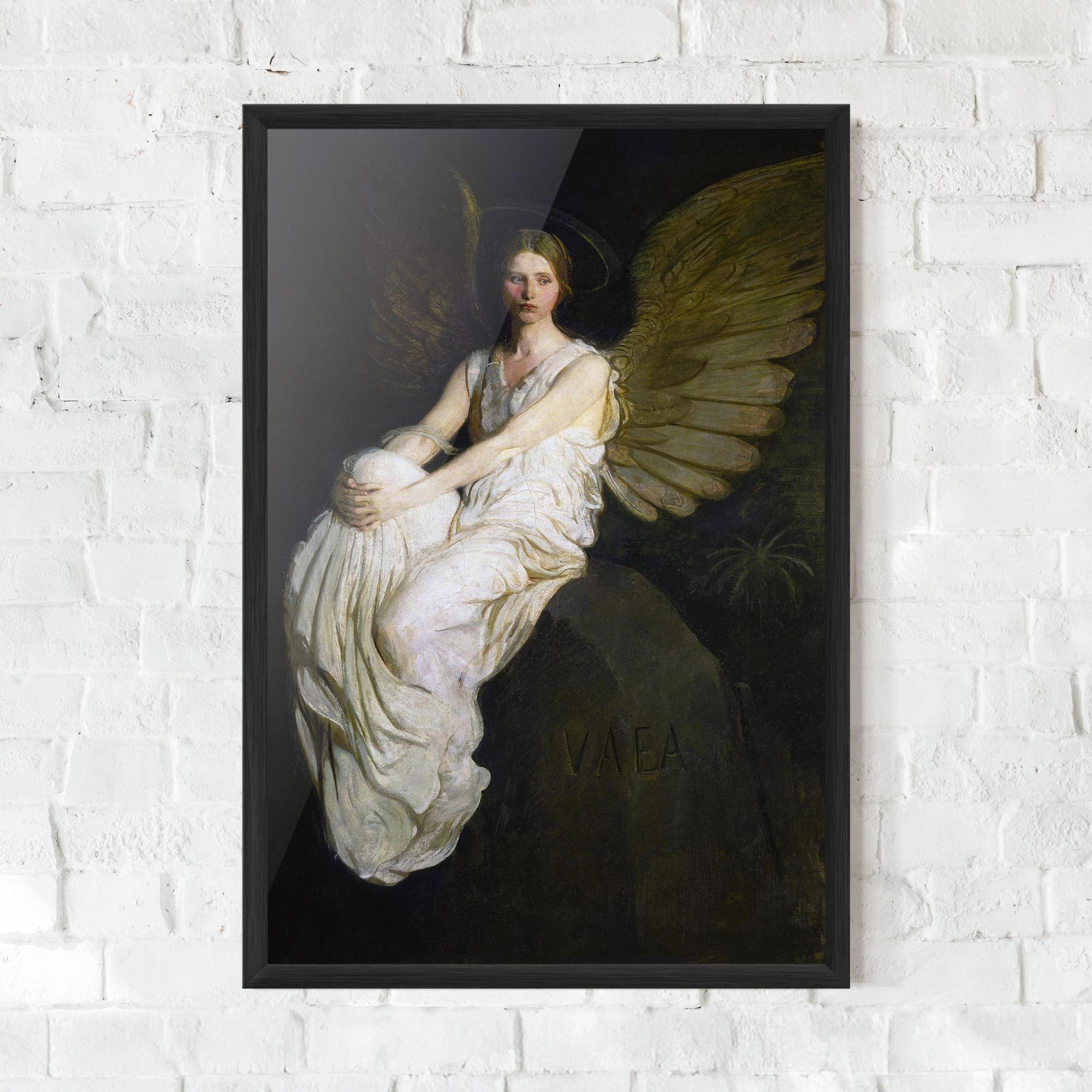 Gerahmte Poster Angel Thinking mockup 0