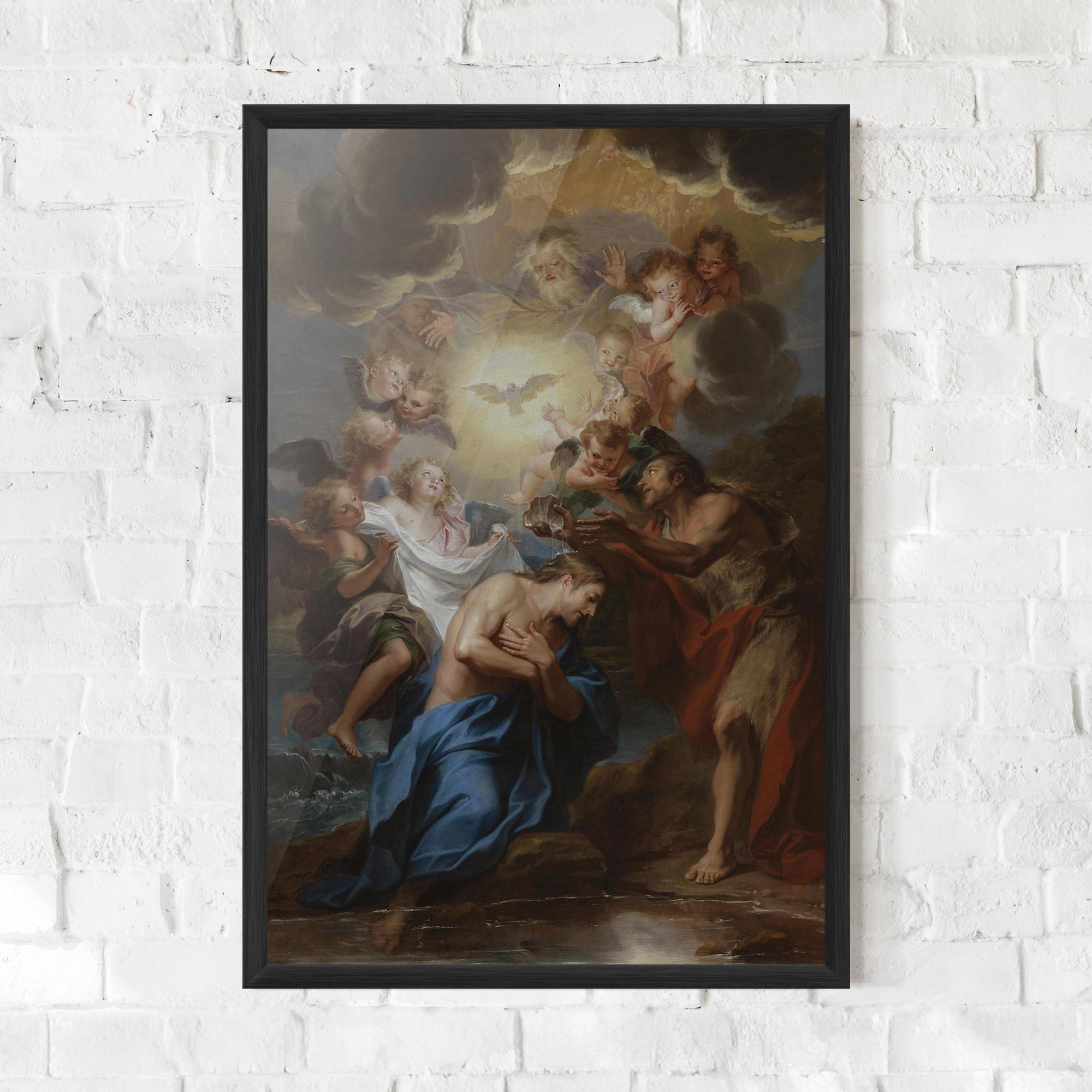 Gerahmte Poster Bird Floating mockup 0