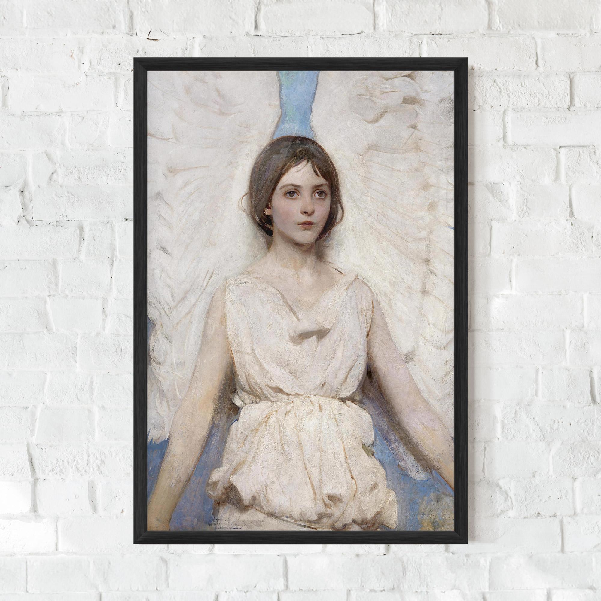 Gerahmte Poster Pretty Angel Painting mockup 0