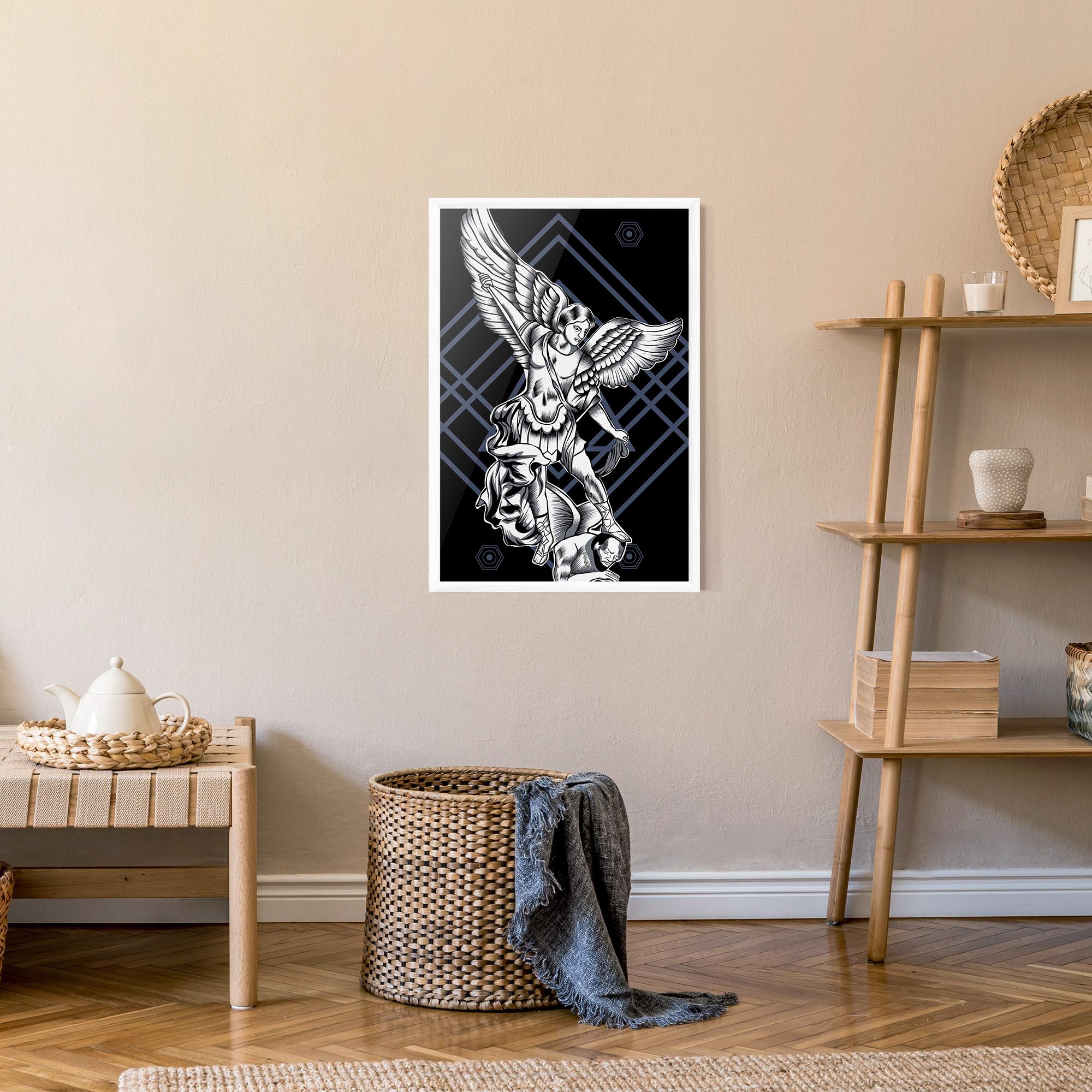 Gerahmte Poster Angel Fights mockup 9