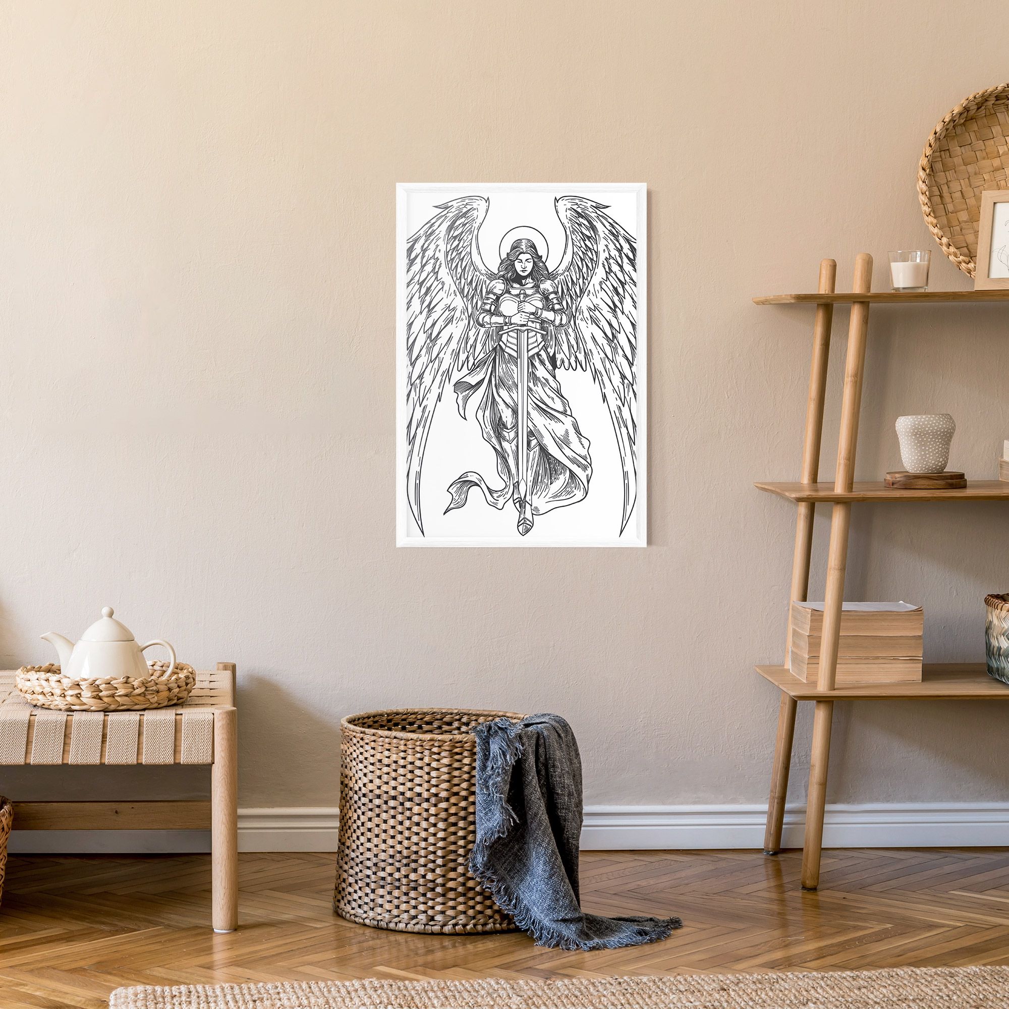 Grey Line Angel mockup 9