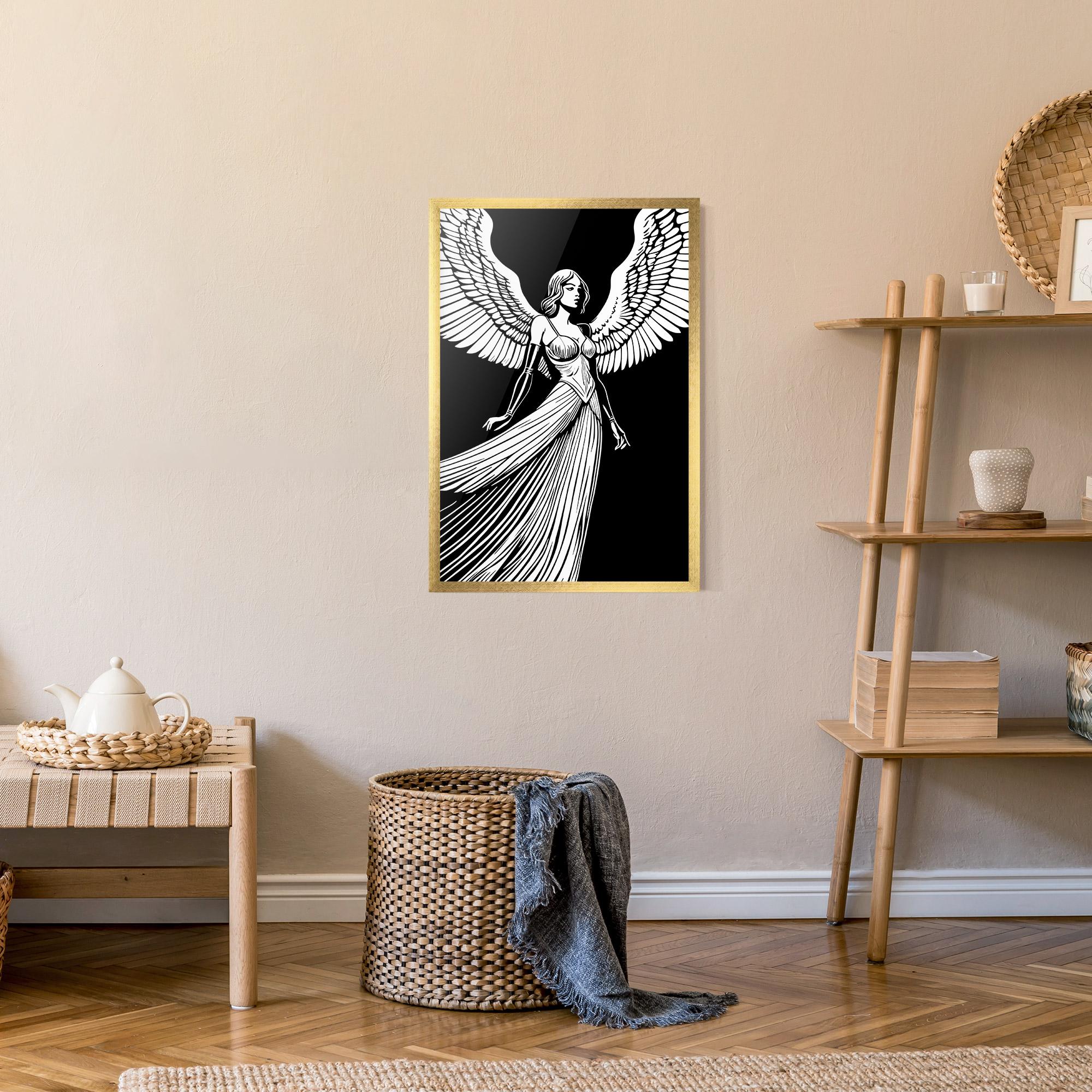 Gerahmte Poster Pretty Angel mockup 9