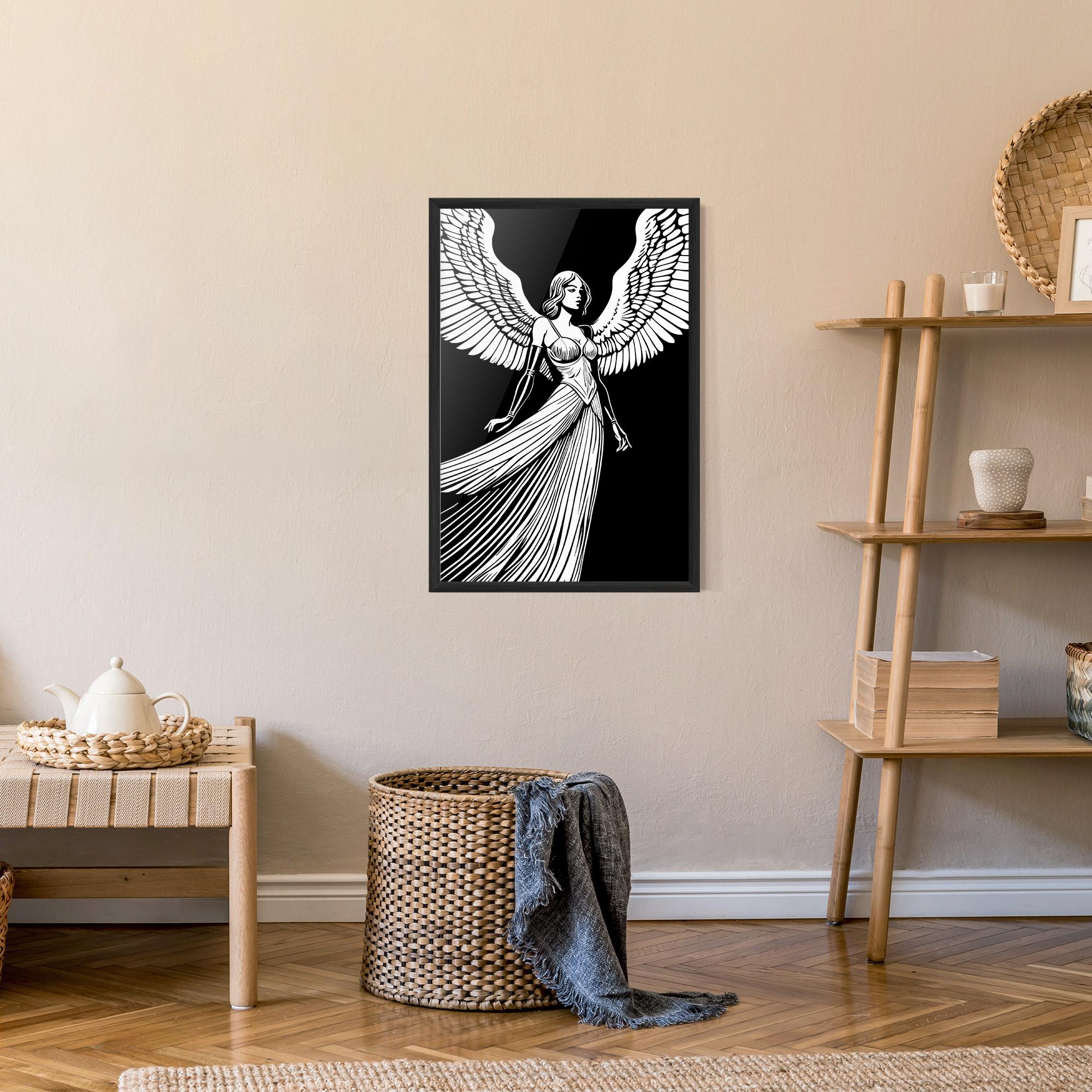 Gerahmte Poster Pretty Angel mockup 9