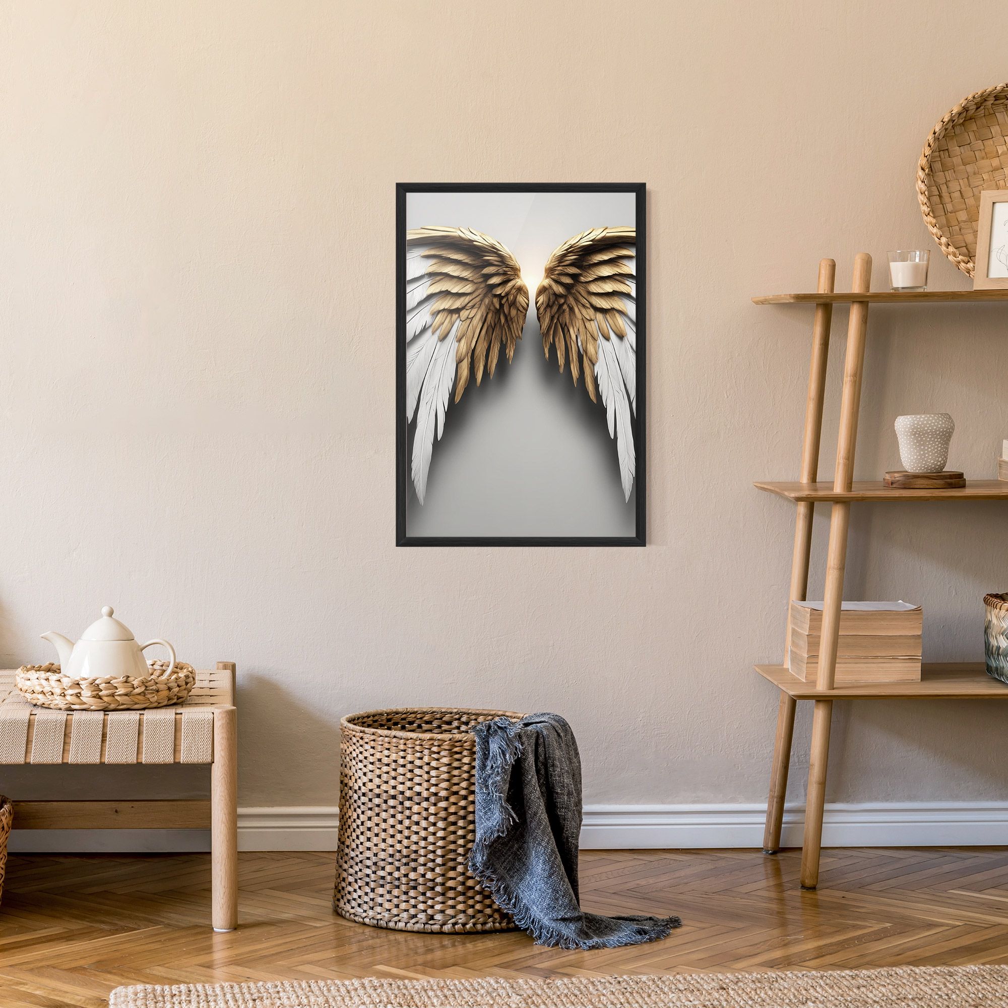 Realistic Angel Wings mockup 9