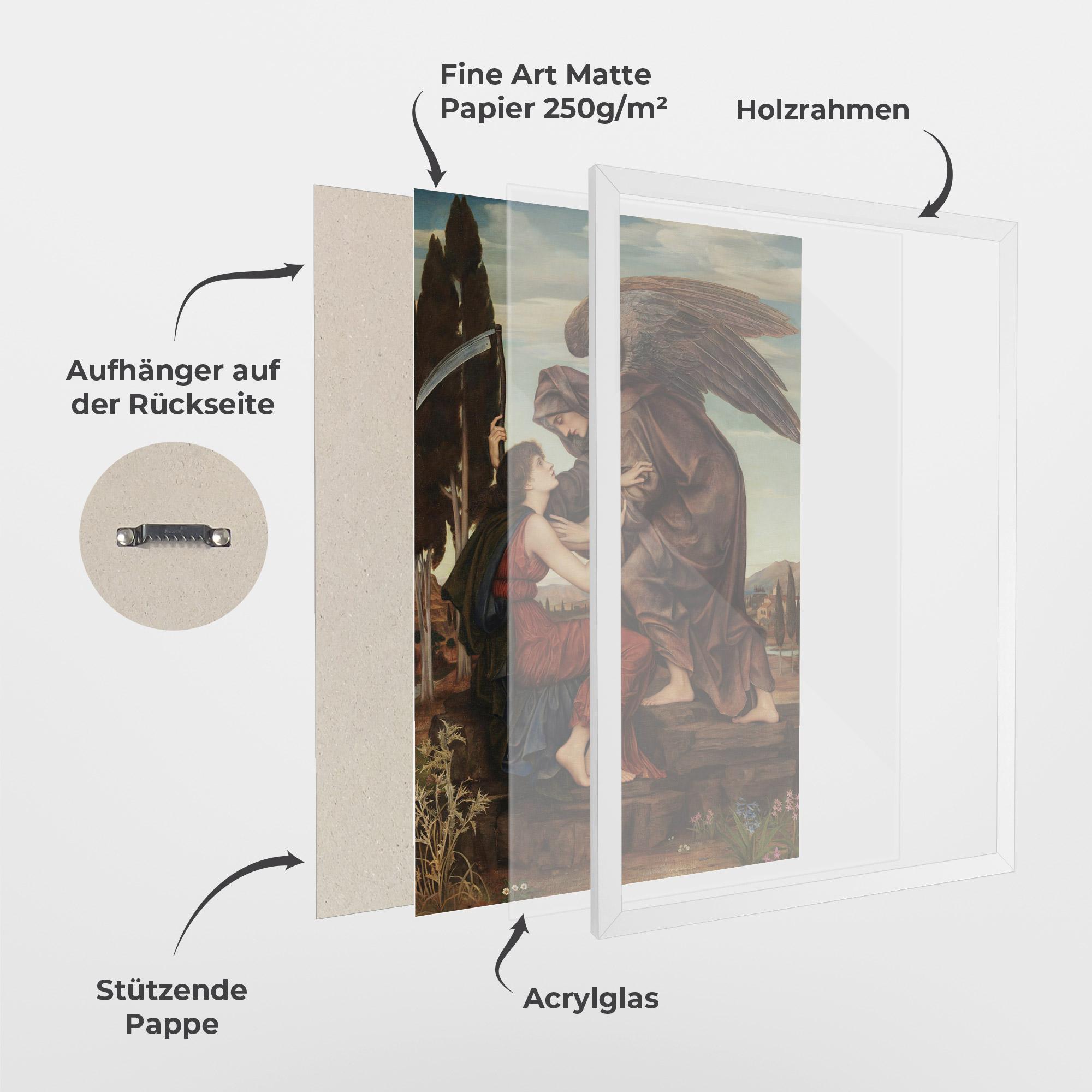 Gerahmte Poster Angel Of Death mockup 1