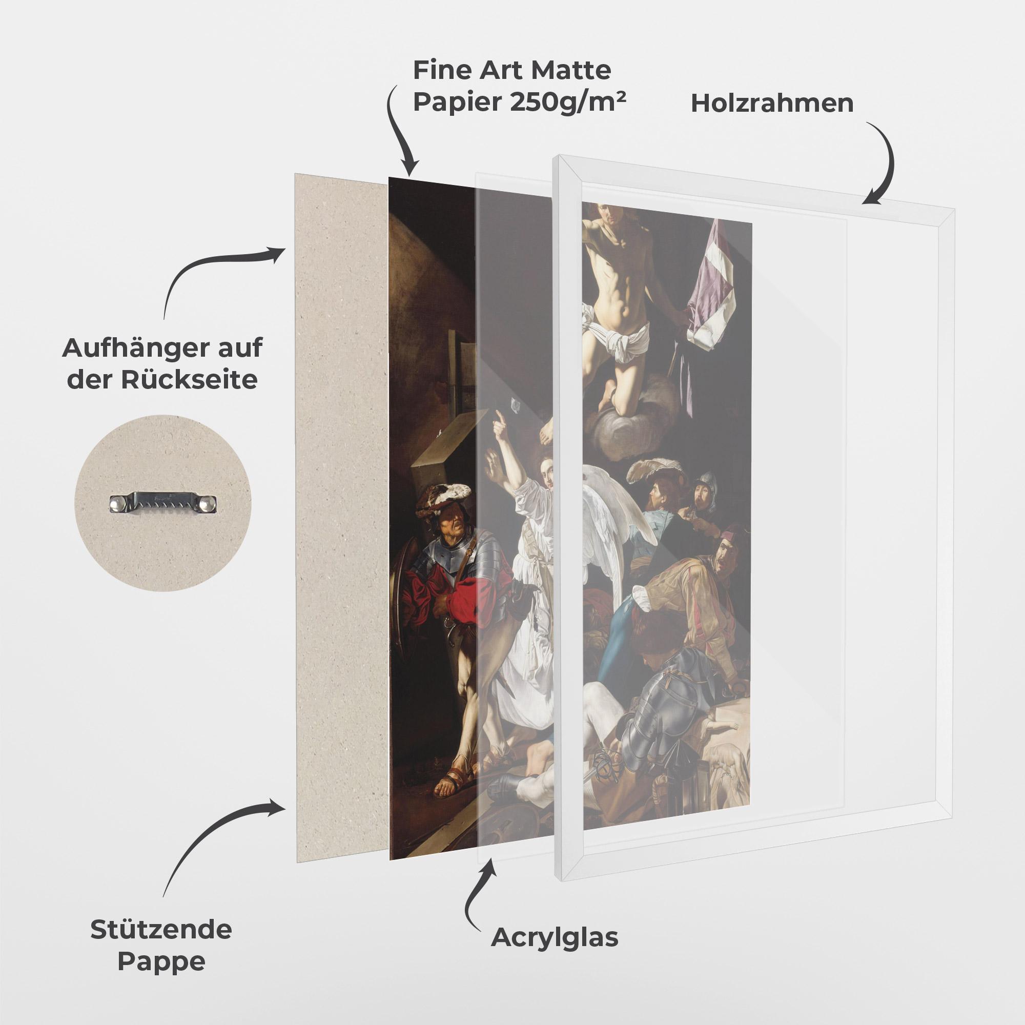 Gerahmte Poster Angel Painting mockup 1