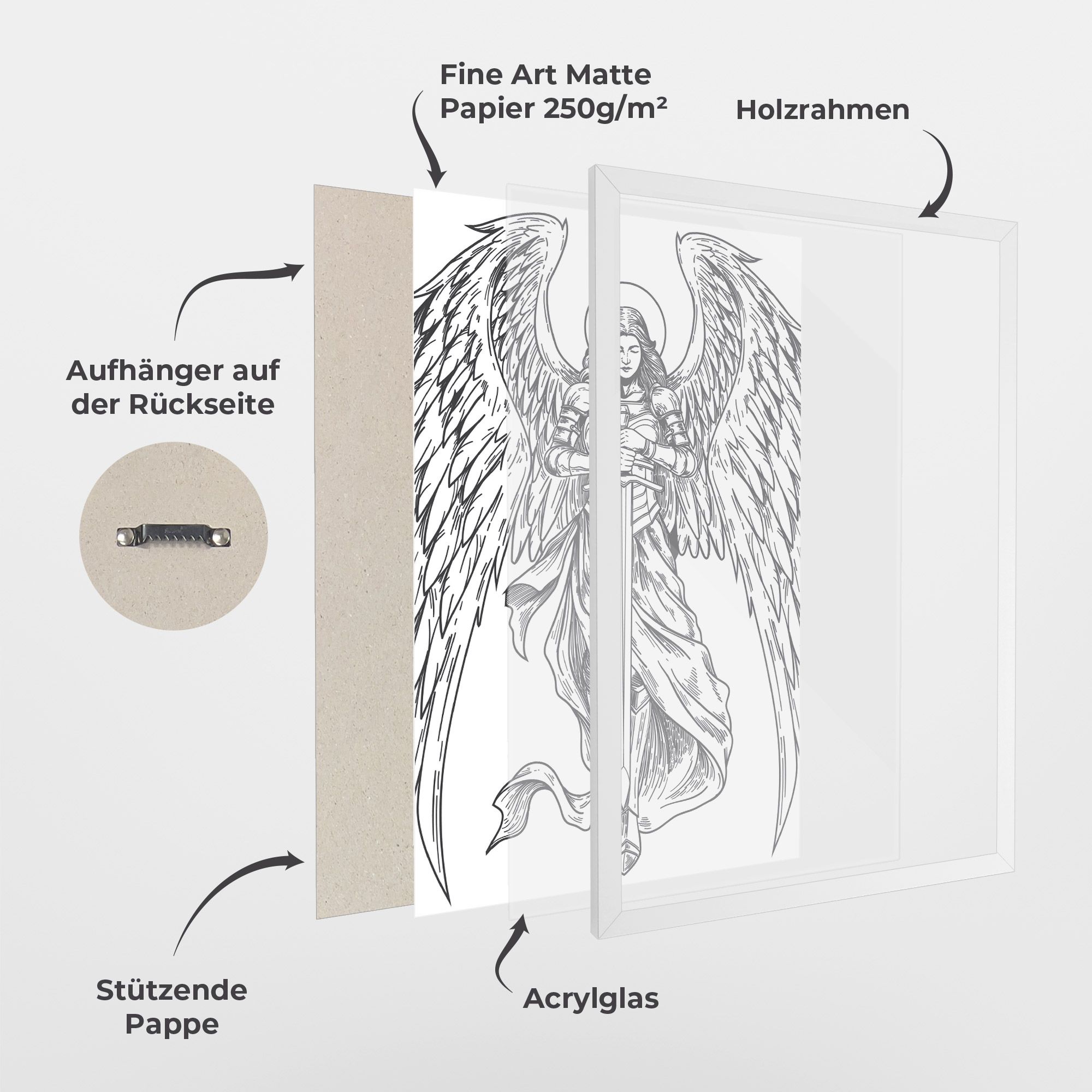 Grey Line Angel mockup 1