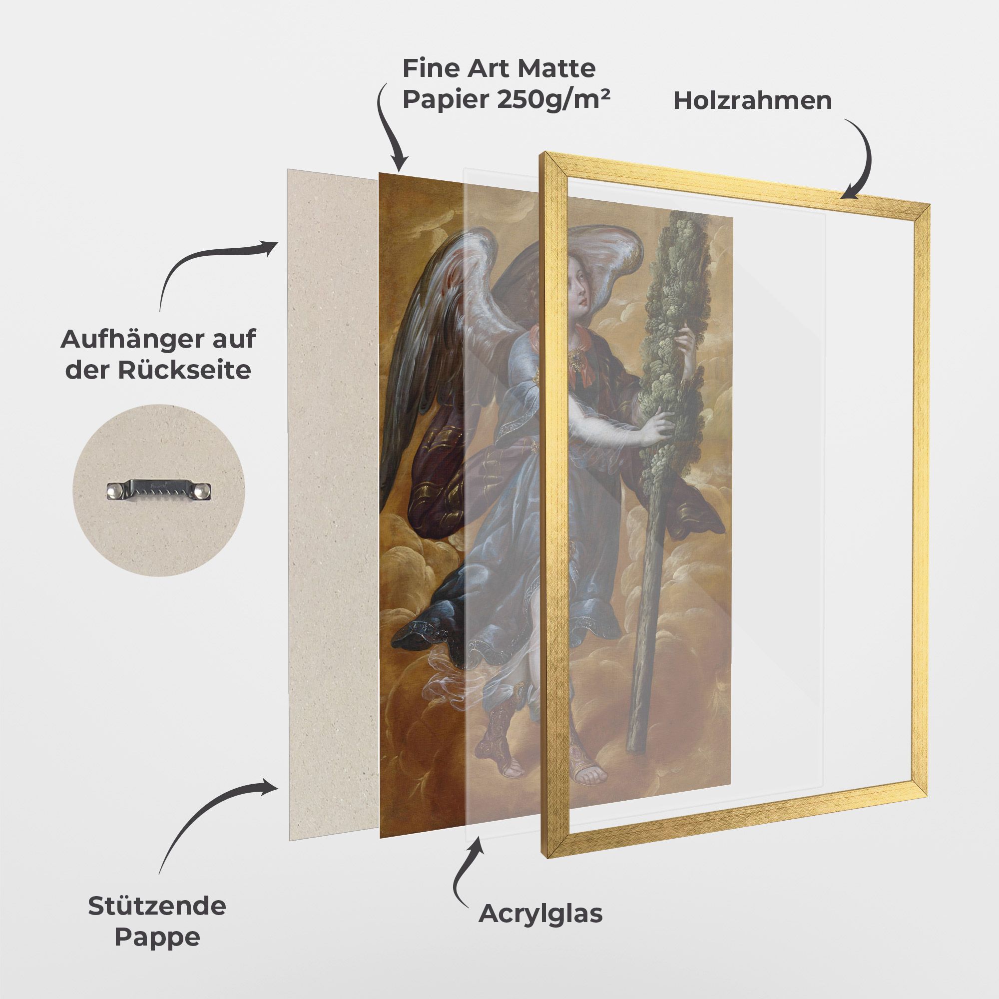 Angel Holding A Tree mockup 1