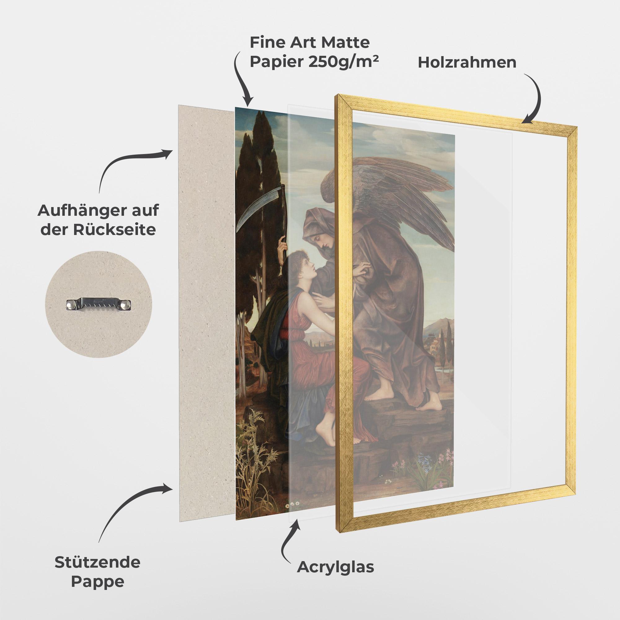 Gerahmte Poster Angel Of Death mockup 1