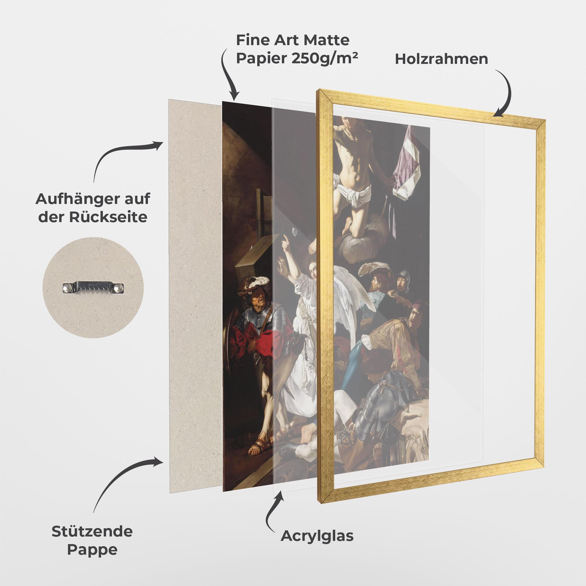 Gerahmte Poster Angel Painting mockup 1