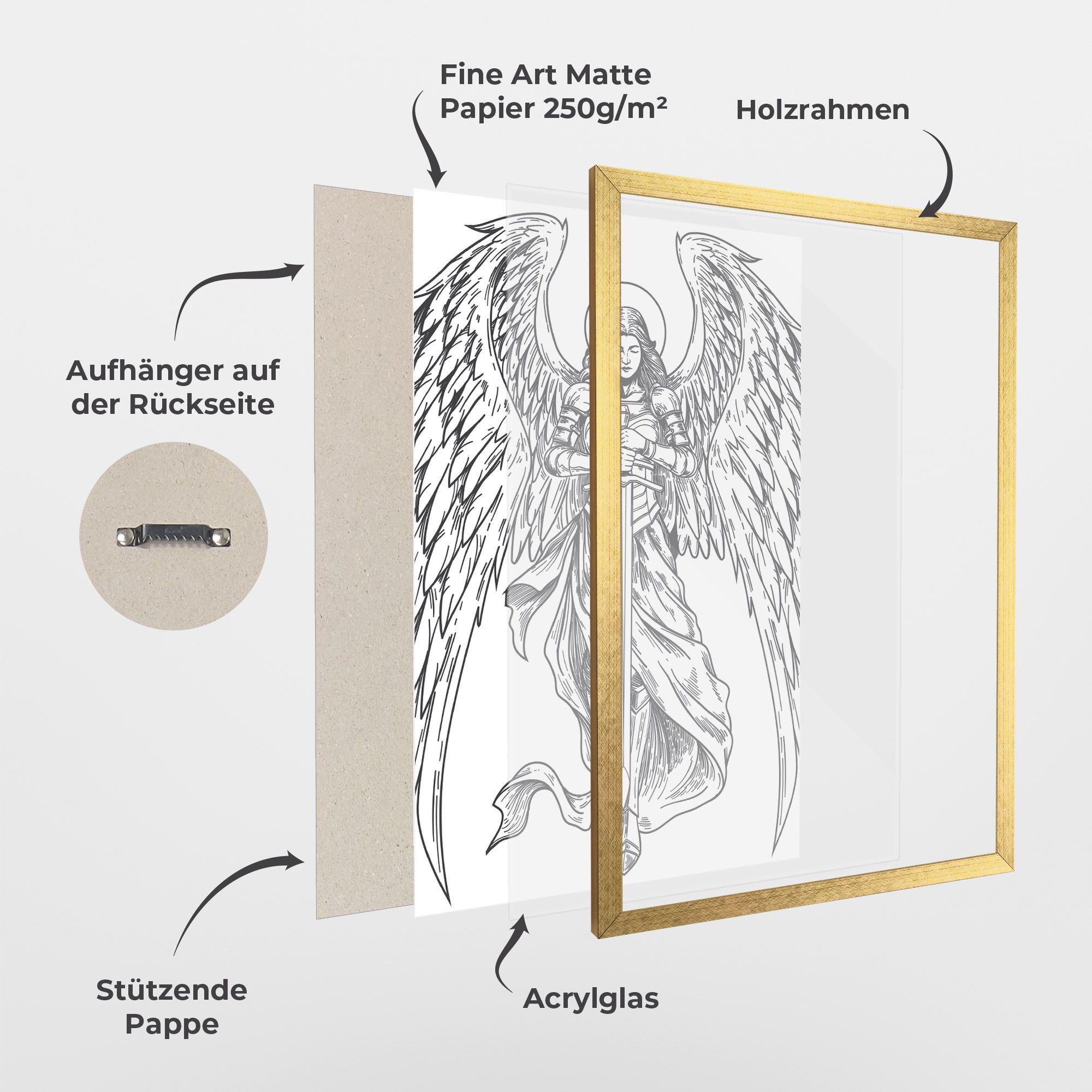 Grey Line Angel mockup 1