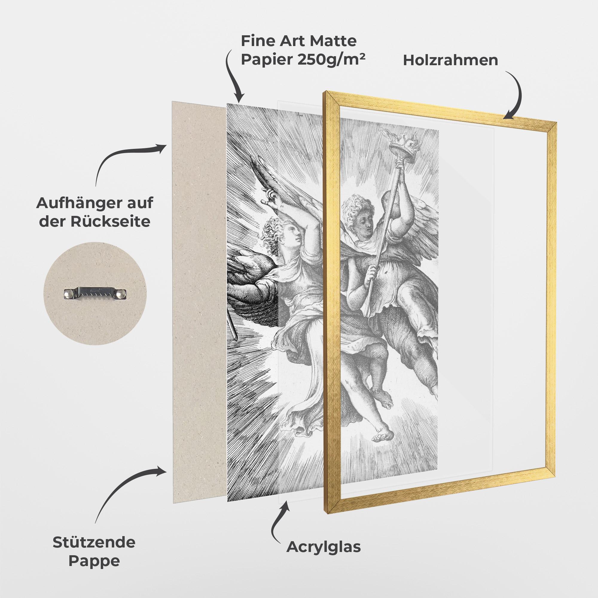 Gerahmte Poster Hand Drawn Angels mockup 1