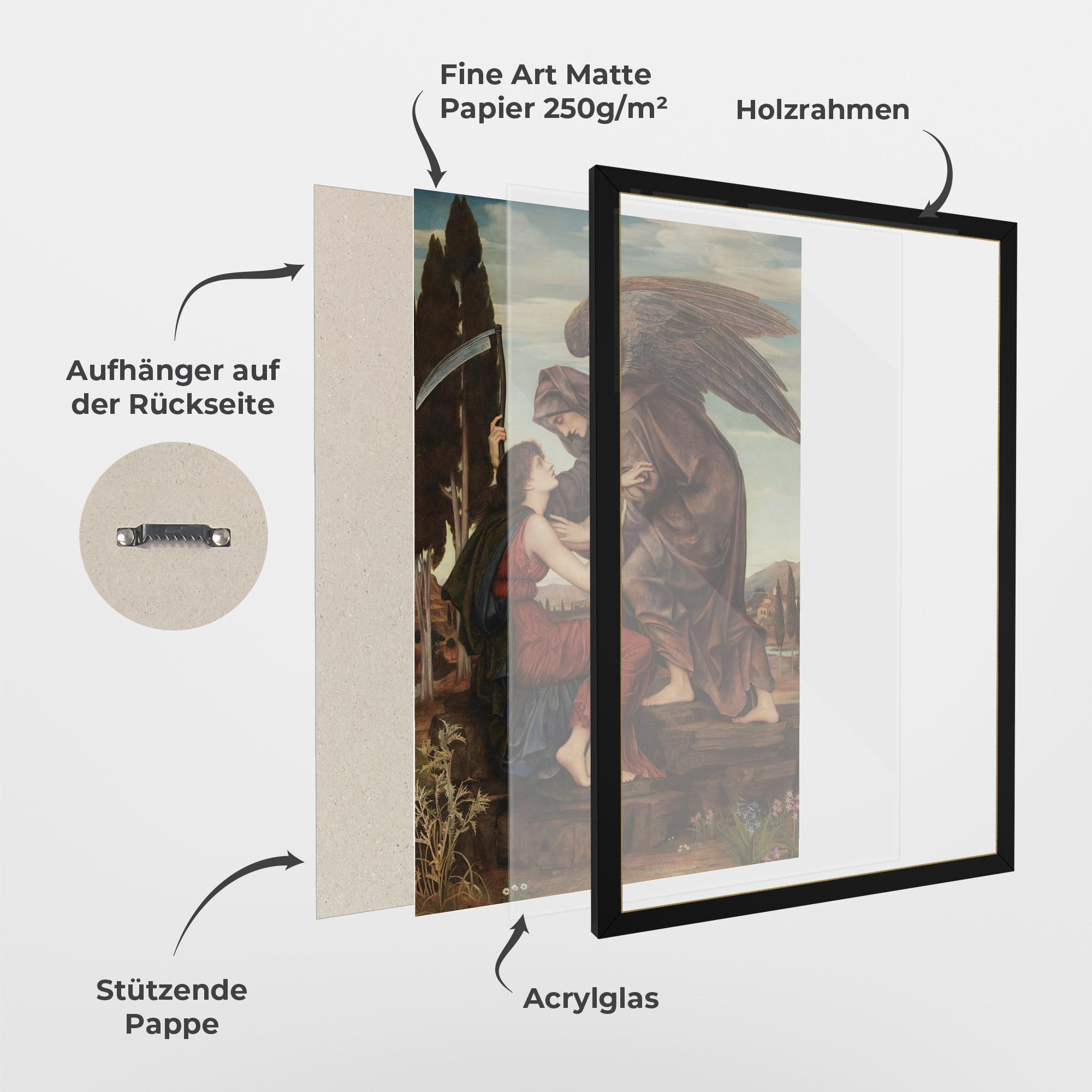 Gerahmte Poster Angel Of Death mockup 1