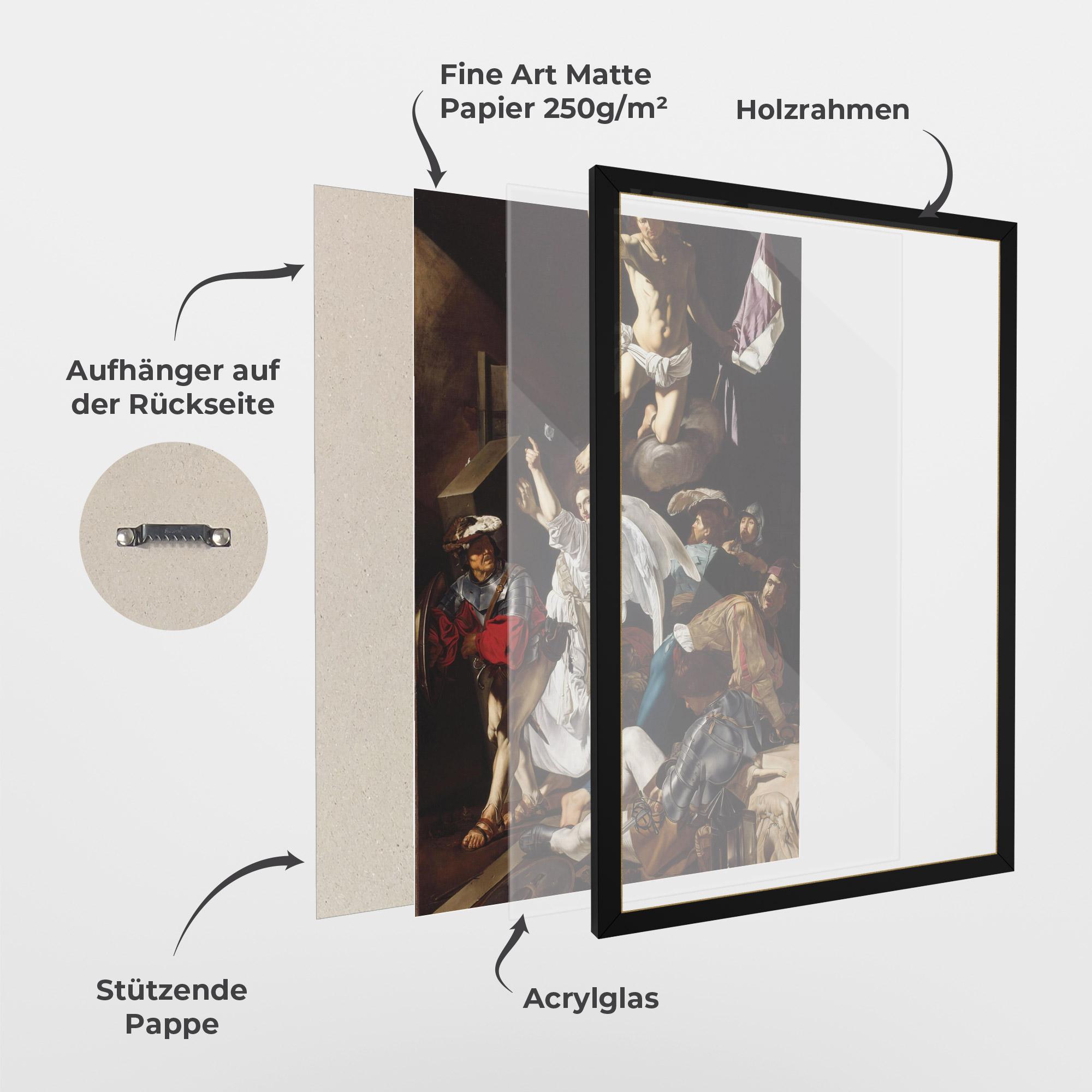 Gerahmte Poster Angel Painting mockup 1