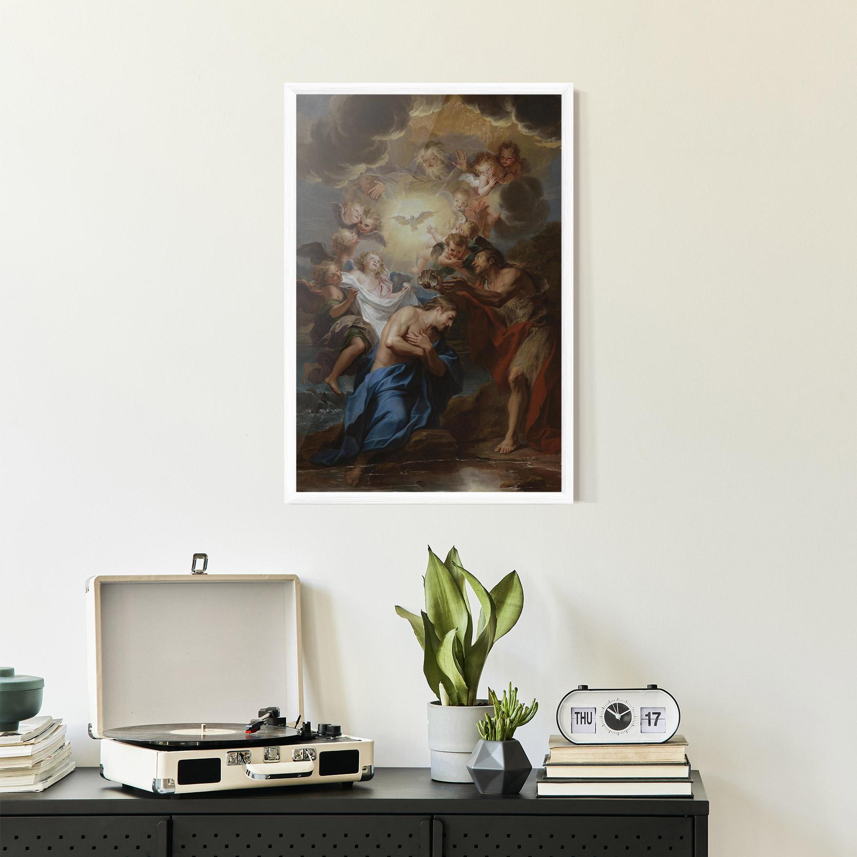 Gerahmte Poster Bird Floating mockup 2