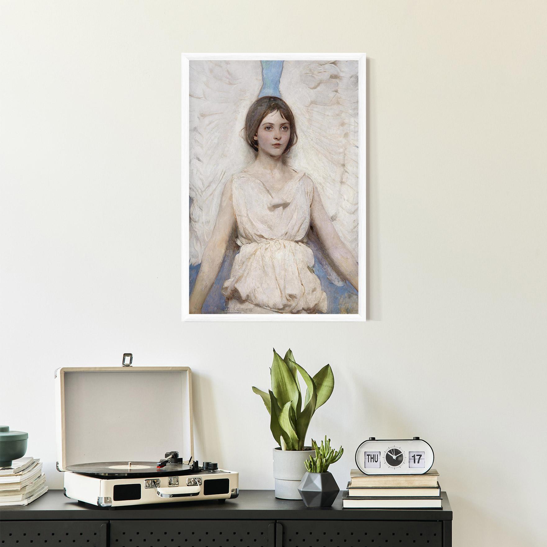 Gerahmte Poster Pretty Angel Painting mockup 2
